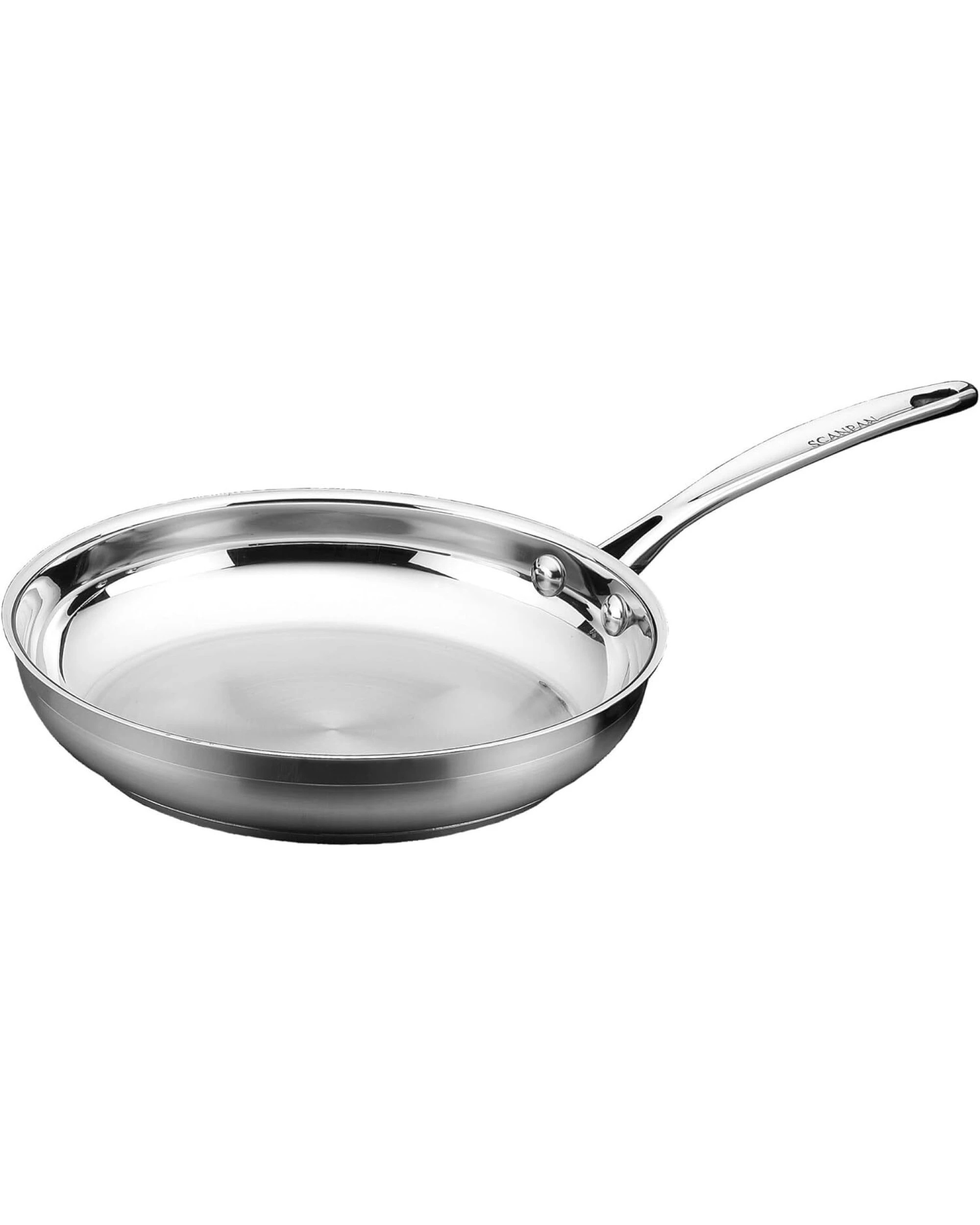 2 20cm Scanpan Impact Frying Fry Pan - Stainless Steel - Silver (8"), 2 of 6