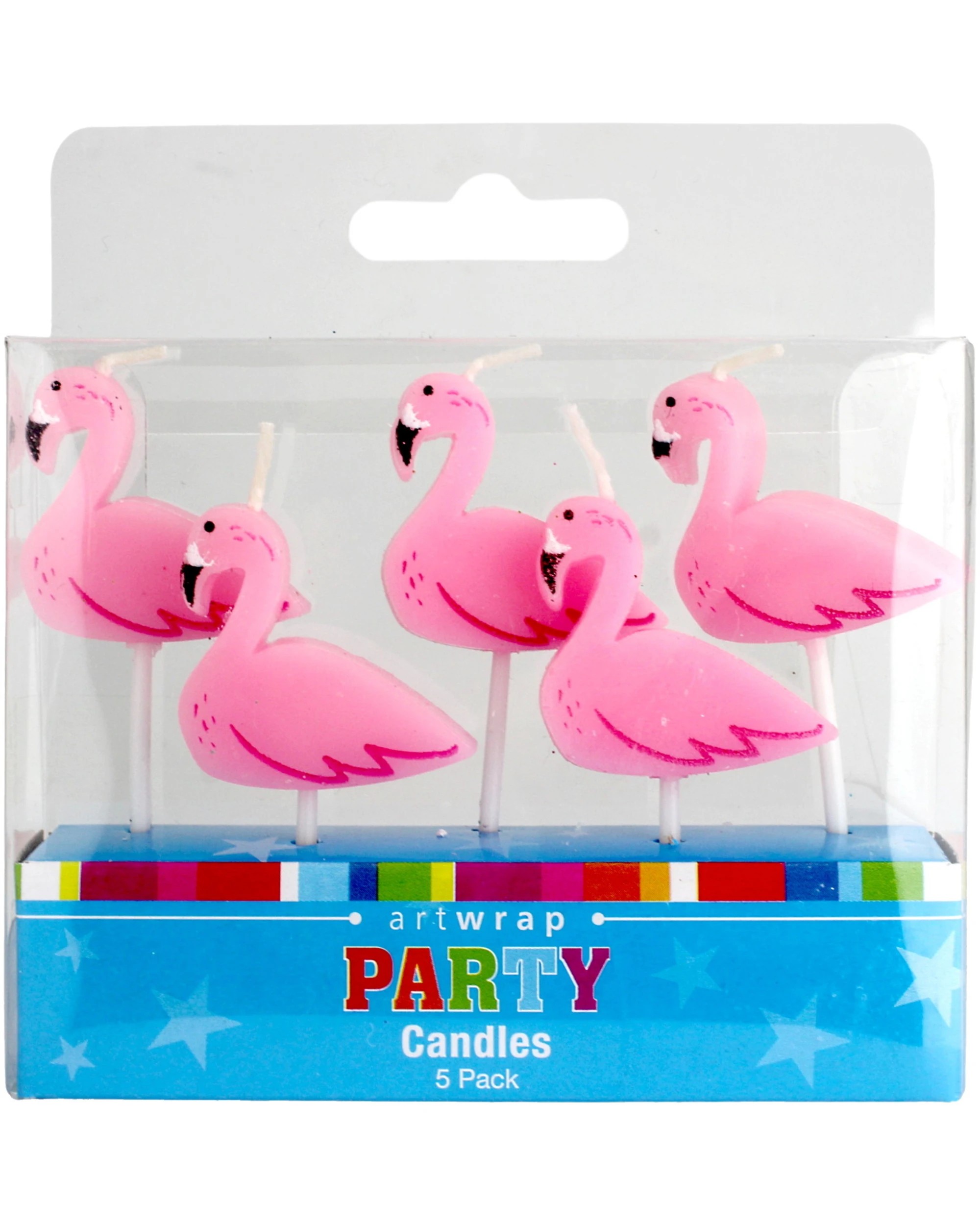 1 Artwrap Flamingo Candles Pack of 5, 1 of 1