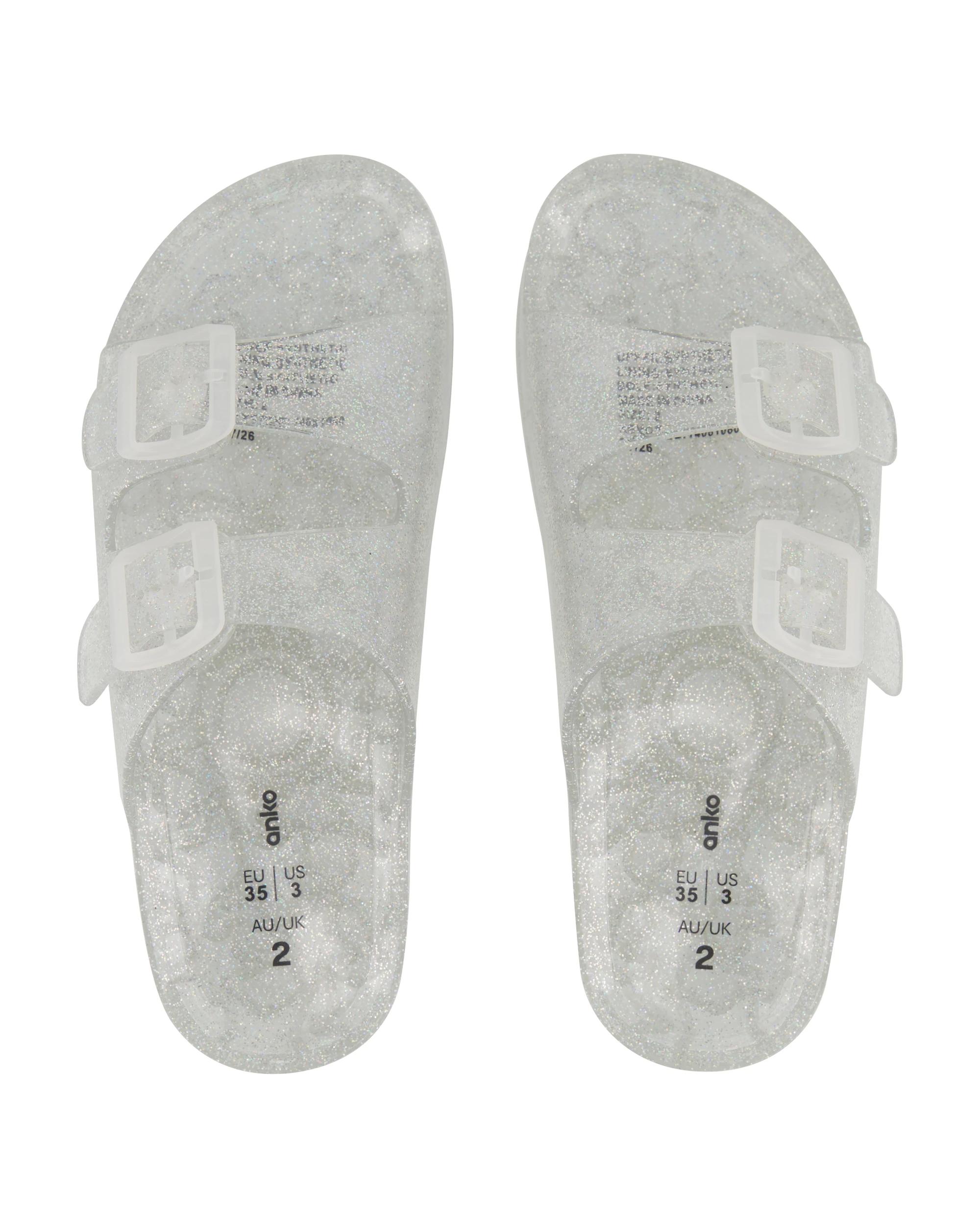 3 Junior Jelly Sandals Clear, 3 of 4