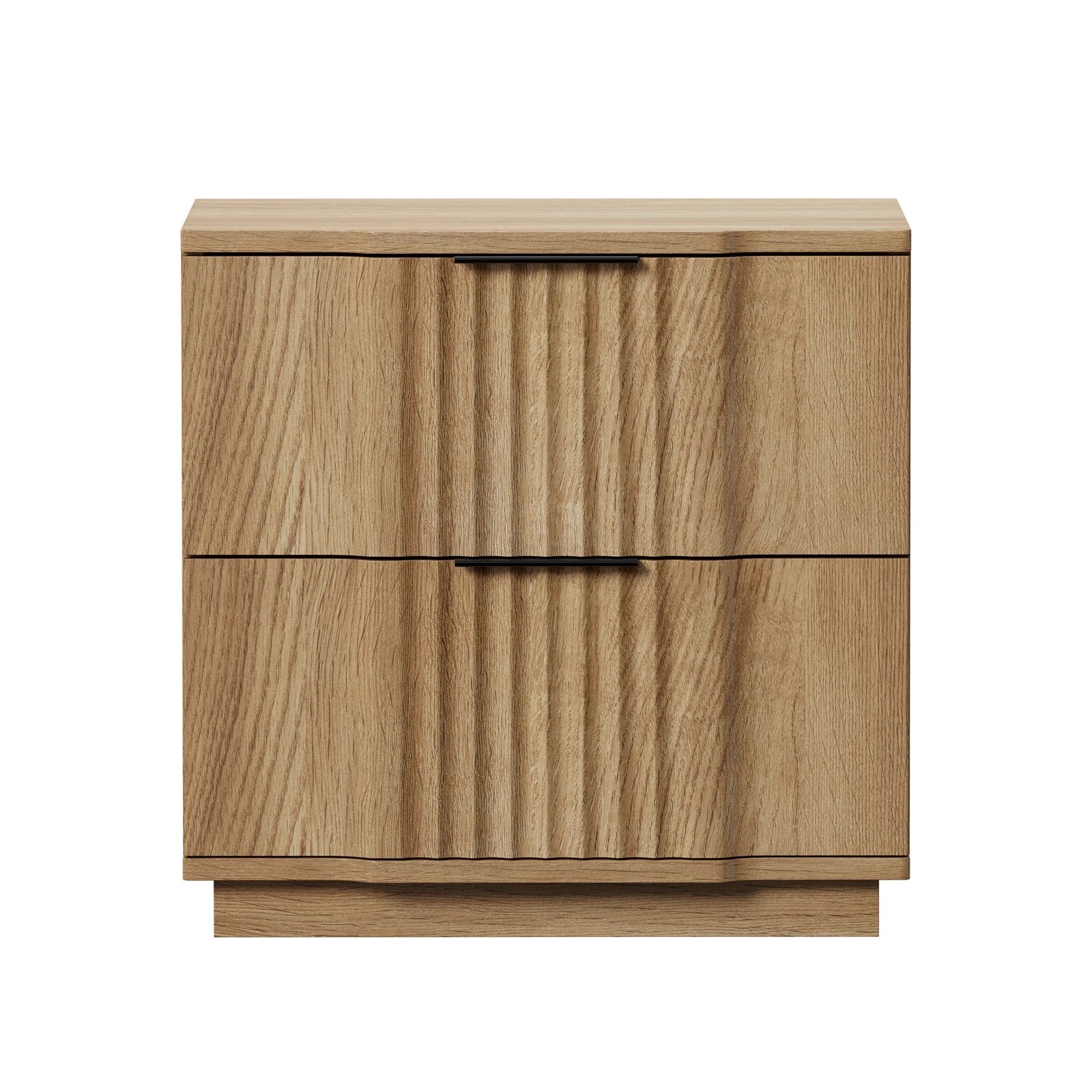 7 Oikiture Bedside Table 2 Drawers Storage Nightstand Side End Table - Natural, 7 of 9