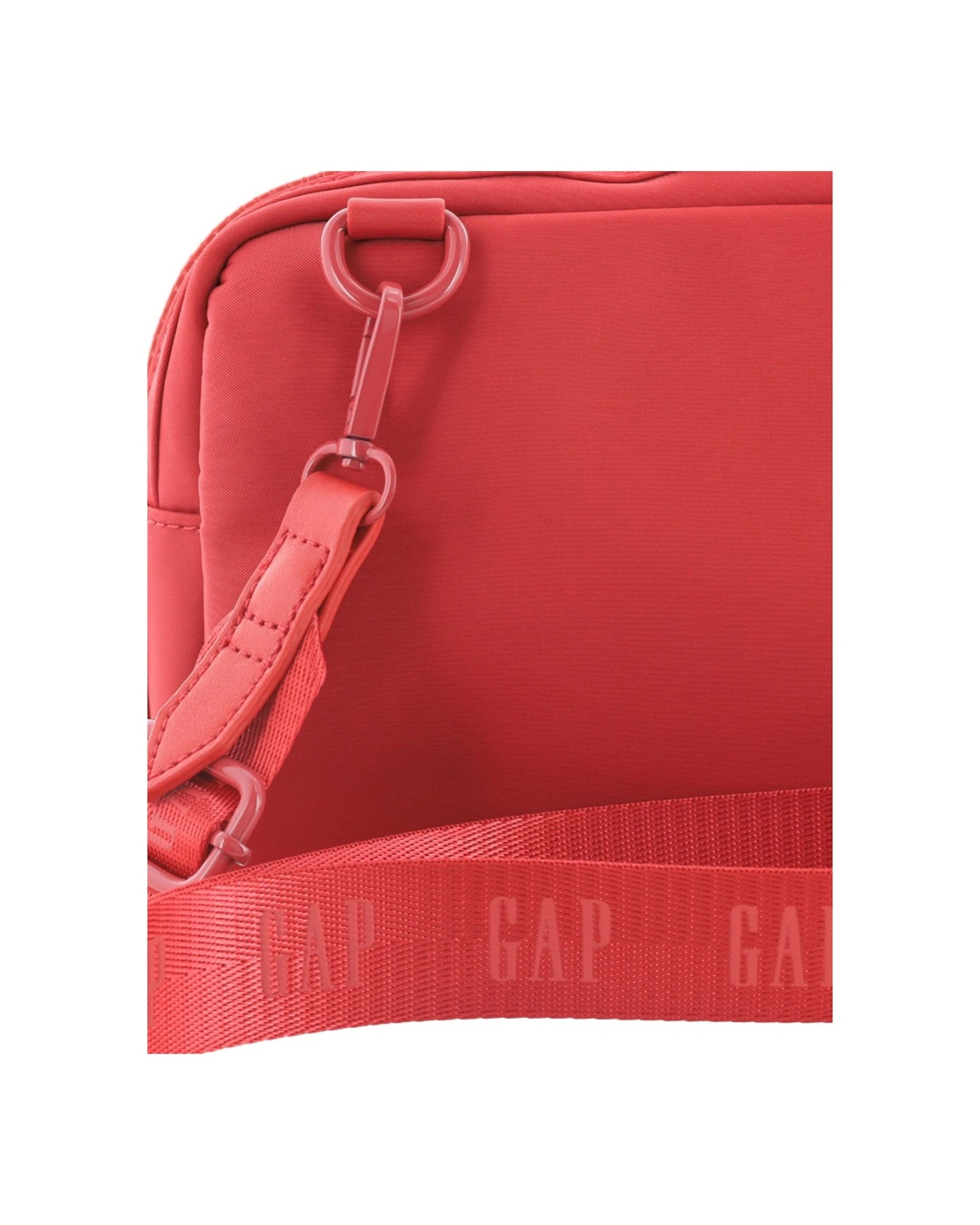 4 GAP Women's Nylon Shoulder Crossbody Bag With Secure Zip 25x19cm - Red, 4 of 6