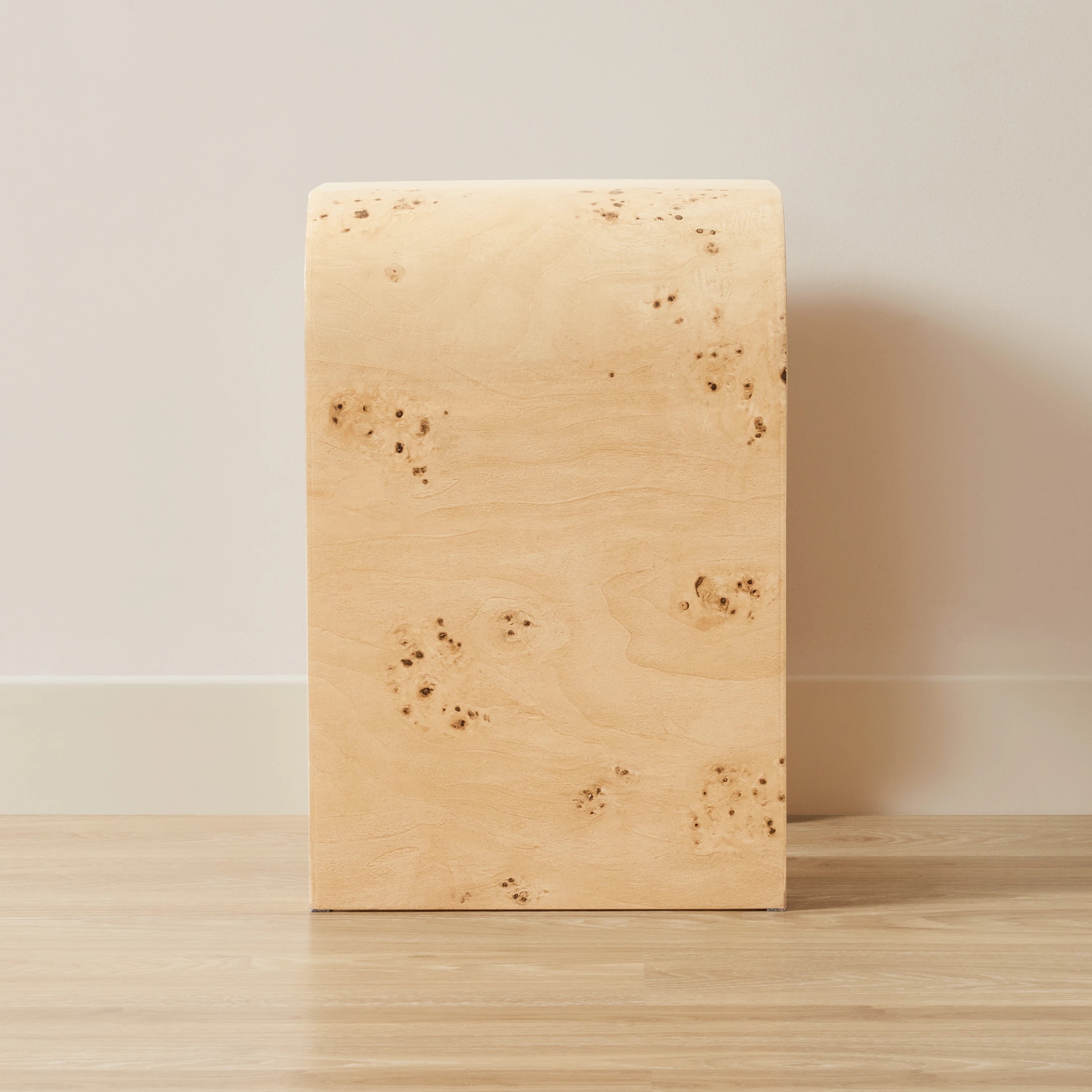 4 Burlwood Look Side Table, 4 of 6