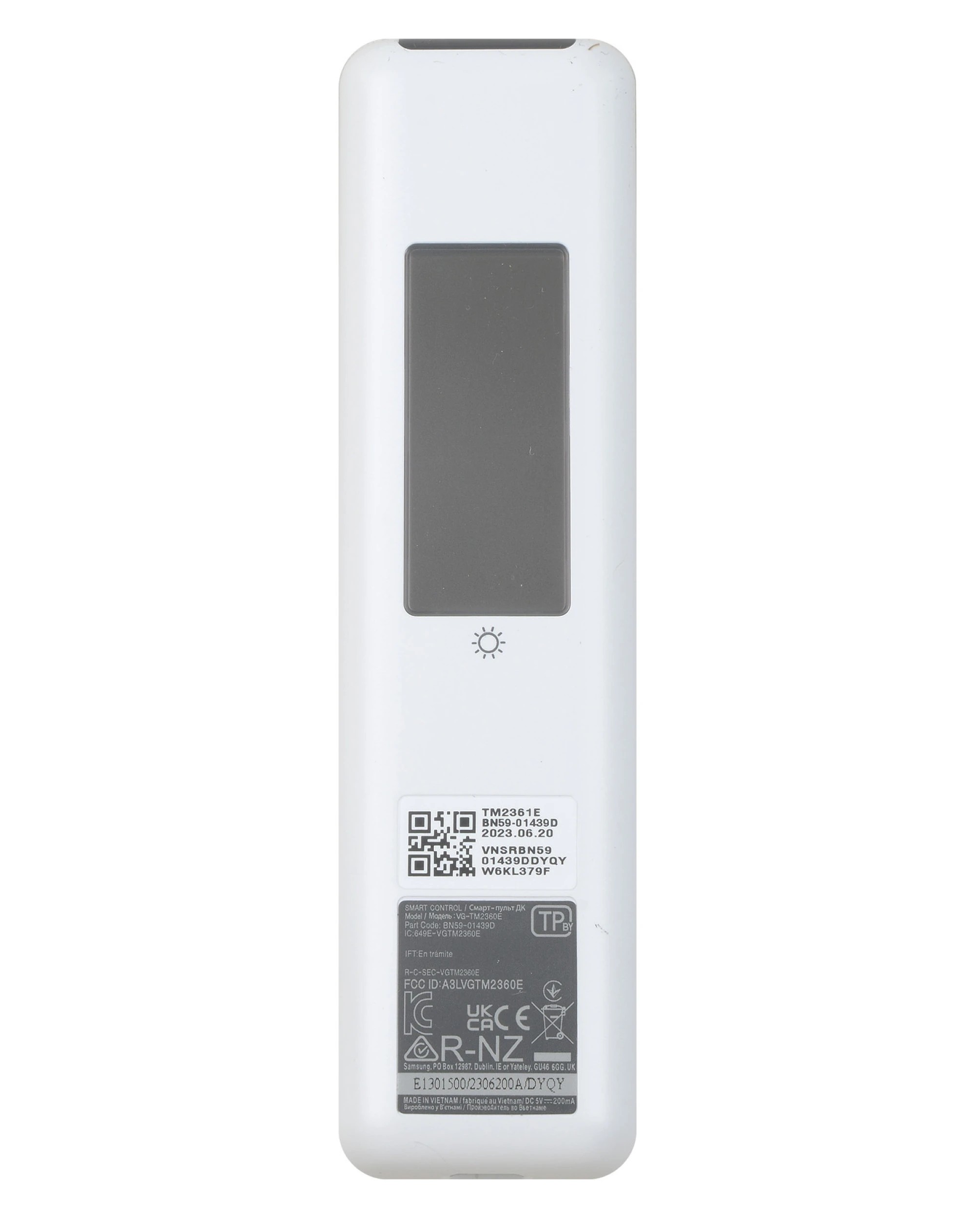 2 Samsung Genuine x Solar Powered Smart TV Remote Control Voice Function BN59-01439D - White, 2 of 4