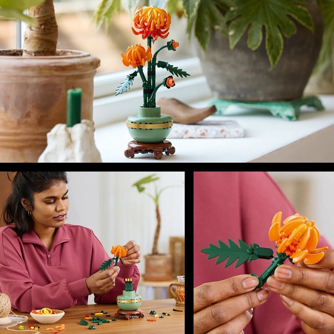 9 LEGO Botanicals Chrysanthemum 10368, 9 of 10