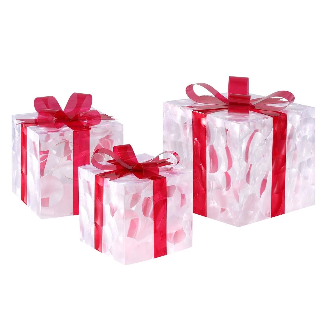 4 Jingle Jollys Christmas Lights 70 LED Fairy Light Gift Box 3pcs Decorations - Red, 4 of 7