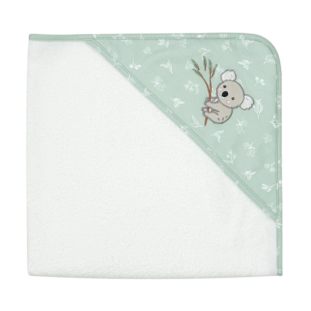1 Living Textiles Australiana Hooded Baby Bath Towel 75 x 75 cm – Assorted, 1 of 6