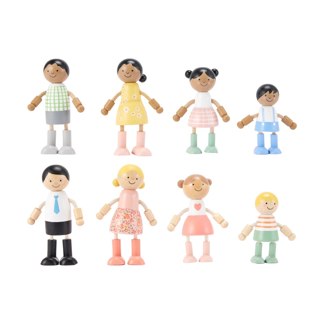 1 4 Piece Wooden Family Set - Assorted, 1 of 9