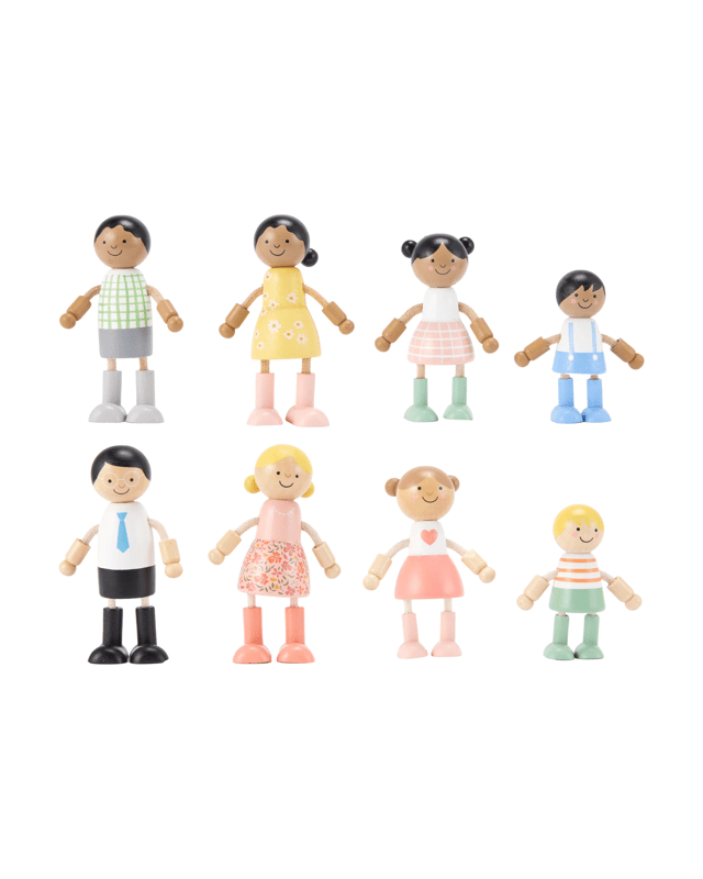 4 Piece Wooden Family Set - Asso