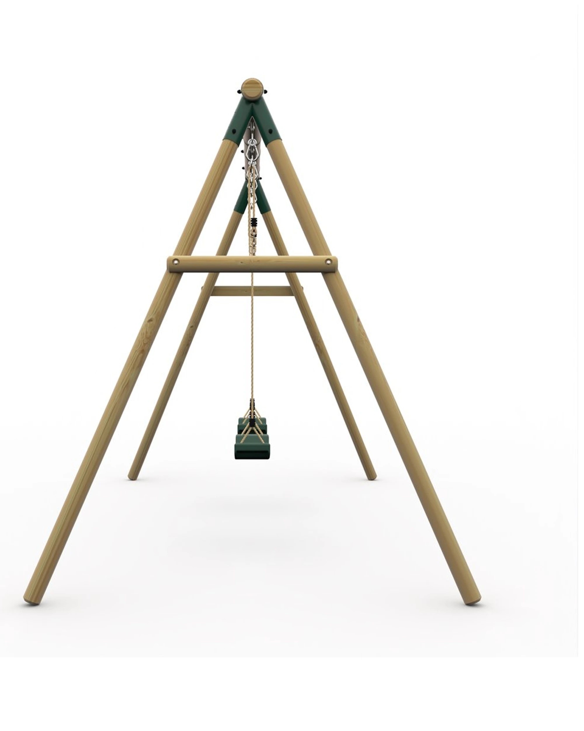 5 Plum Play Au Marmoset Double Swing Set Wooden Blow Moulded Seats Ages 3, 5 of 9