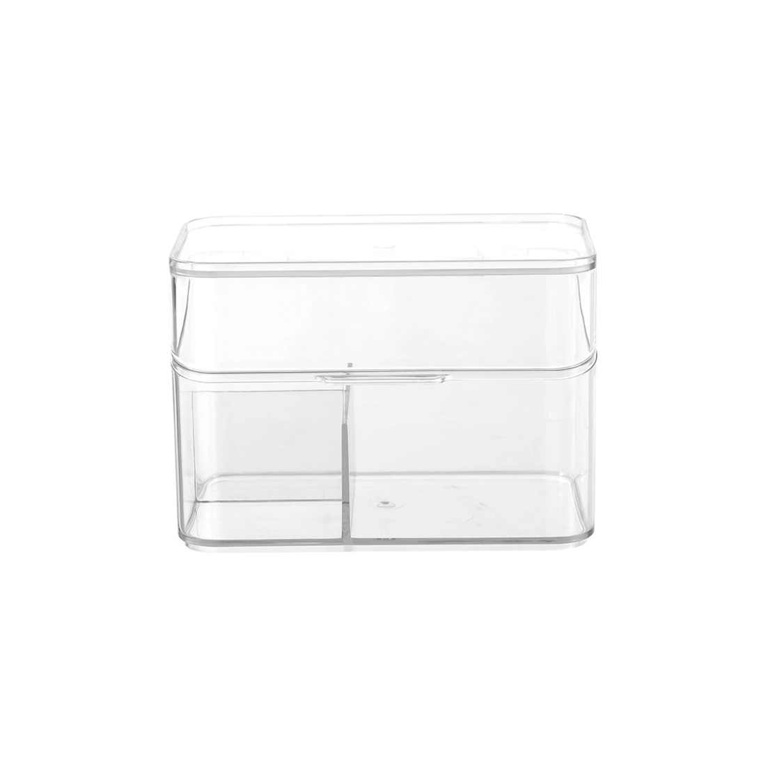 3 Boxsweden 4PK Cosmetics Flip Lid Box 14cm Durable Plastic - 3 Compartments
 - plain, 3 of 7