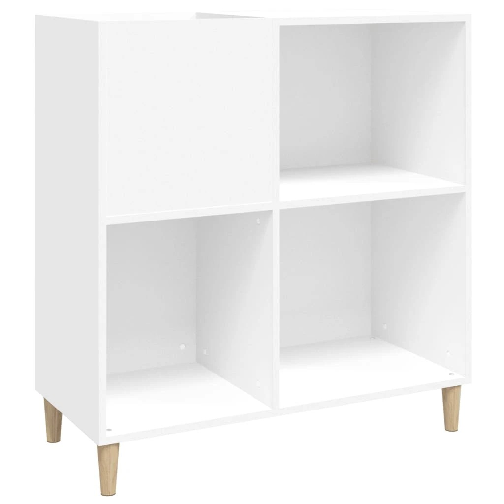 1 vidaXL Record Cabinet with Ample Storage Ample Storage - White, 1 of 10