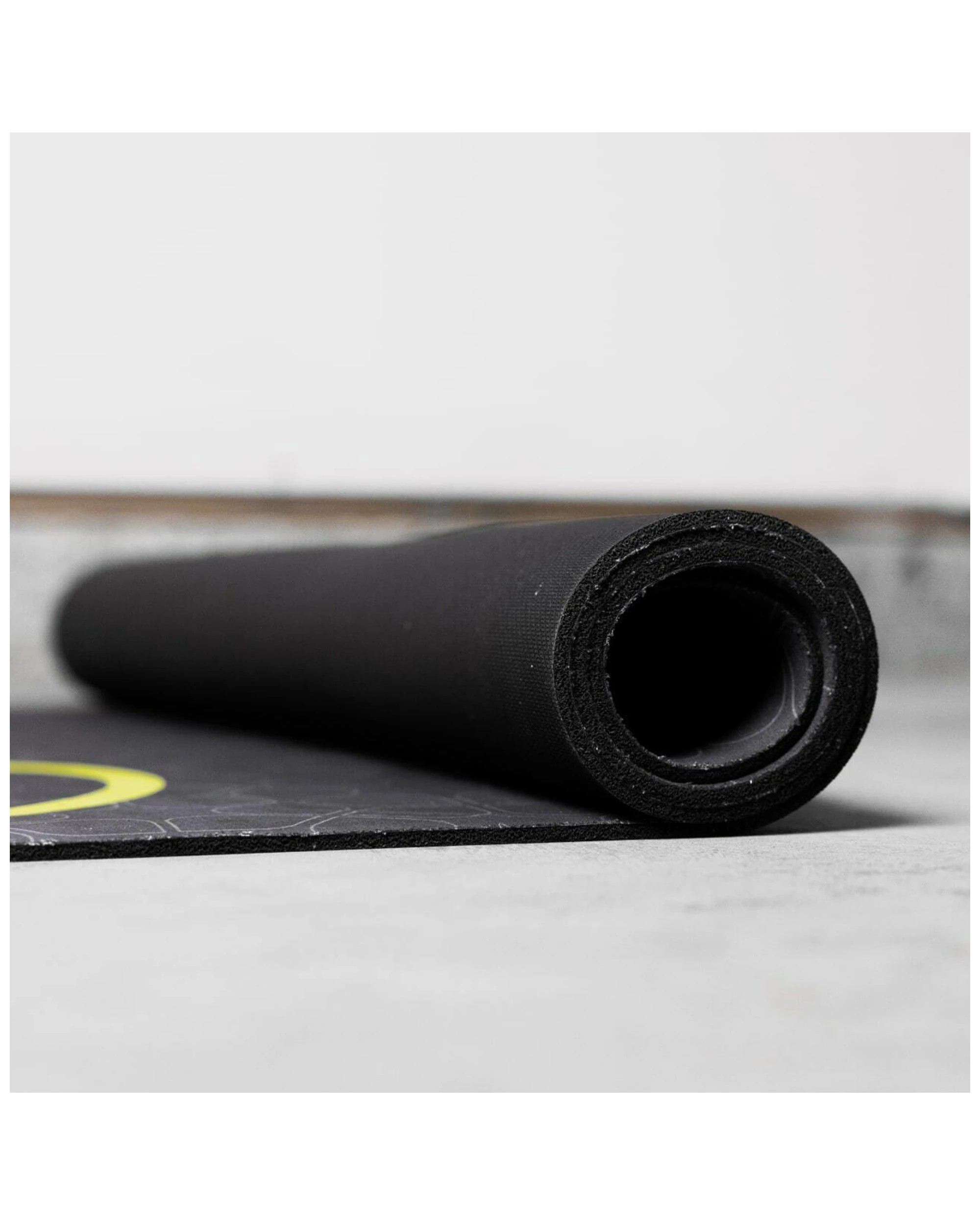 3 YBELL Exercise Mat 111cm Non-Slip Home Gym Yoga HIIT Polyester Suede Top - Black, 3 of 5
