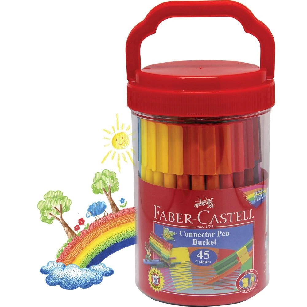 2 Faber-Castell Connector Pens in Bucket 45 Pack, 2 of 3