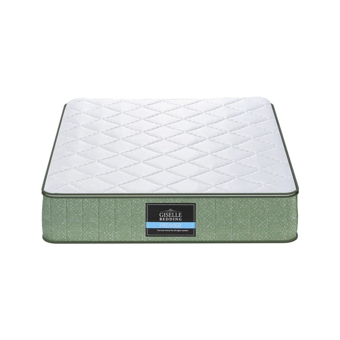 3 Giselle 25cm Memory Foam Mattress Dual Layer Zipper Cover Cool Charcoal Foam Mattresses - King Single Bed - Green, 3 of 10