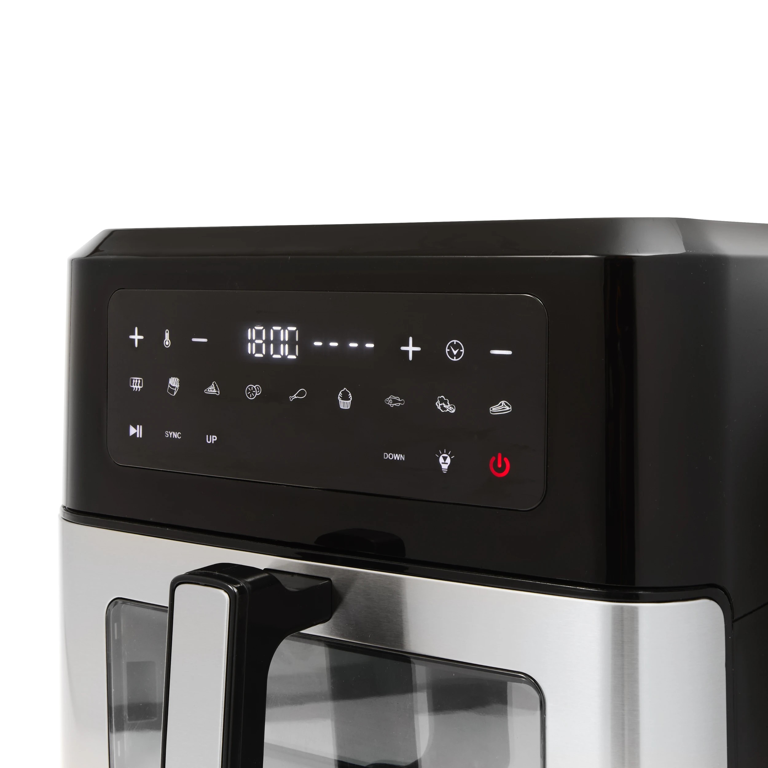 10 2-in-1 Air Fryer and Oven - Black and Silver Look, 10 of 10