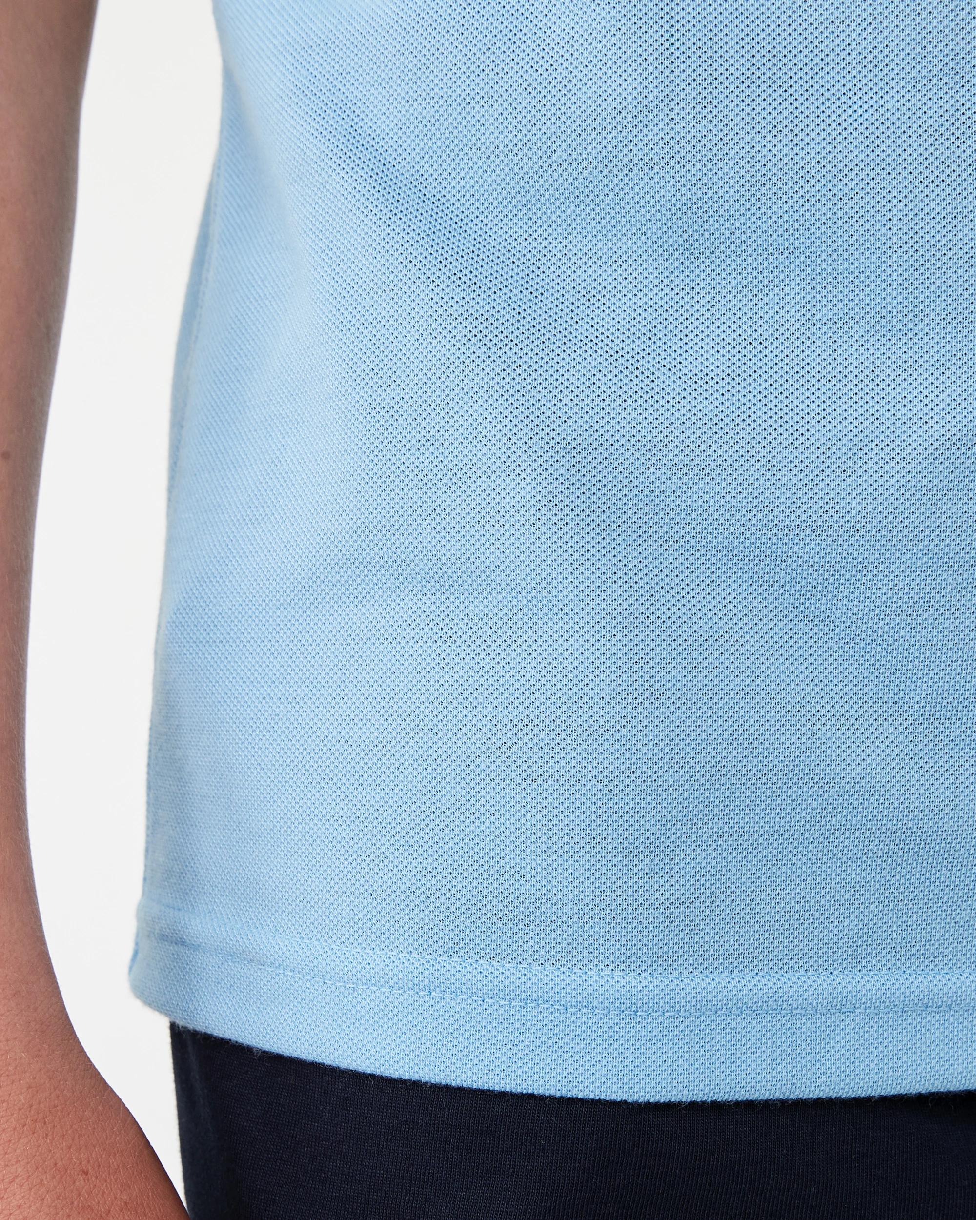 5 School Polo T-shirt Mid Blue, 5 of 7