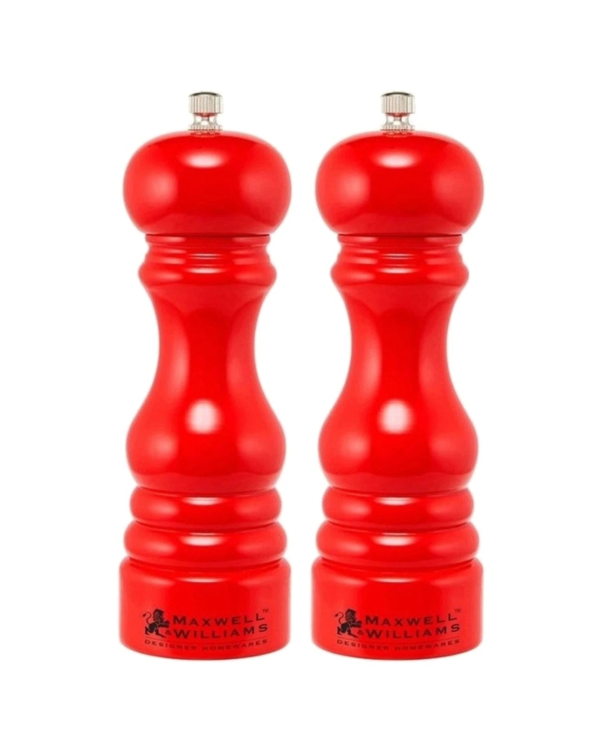 1 Maxwell & Williams 2x Seasons Salt and Pepper Mill Set 15cm - Red, 1 of 6