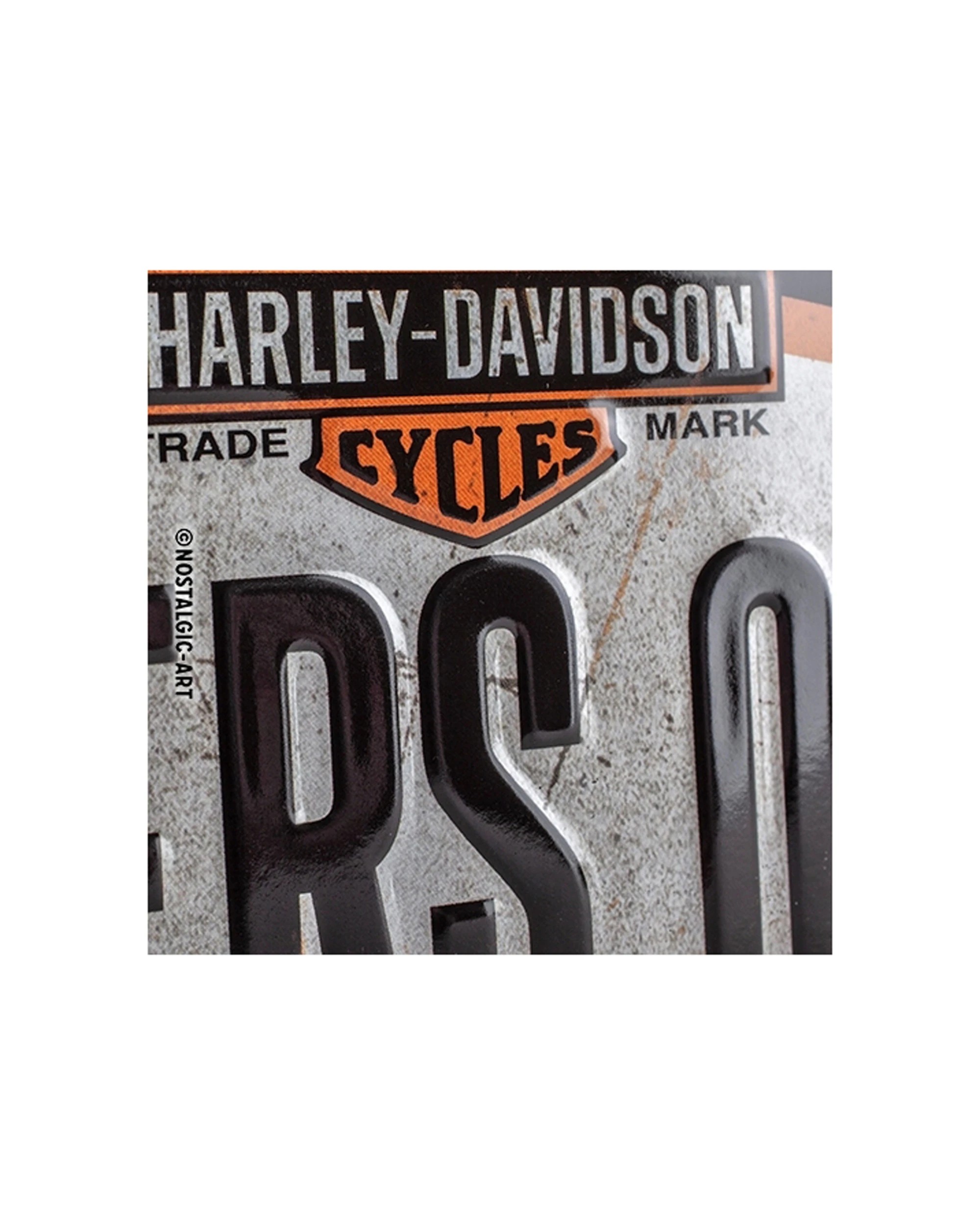 2 Nostalgic-Art Metal Hanging Sign 10x20cm Wall Decor - Harley Davidson Riders Only - Multi, 2 of 4