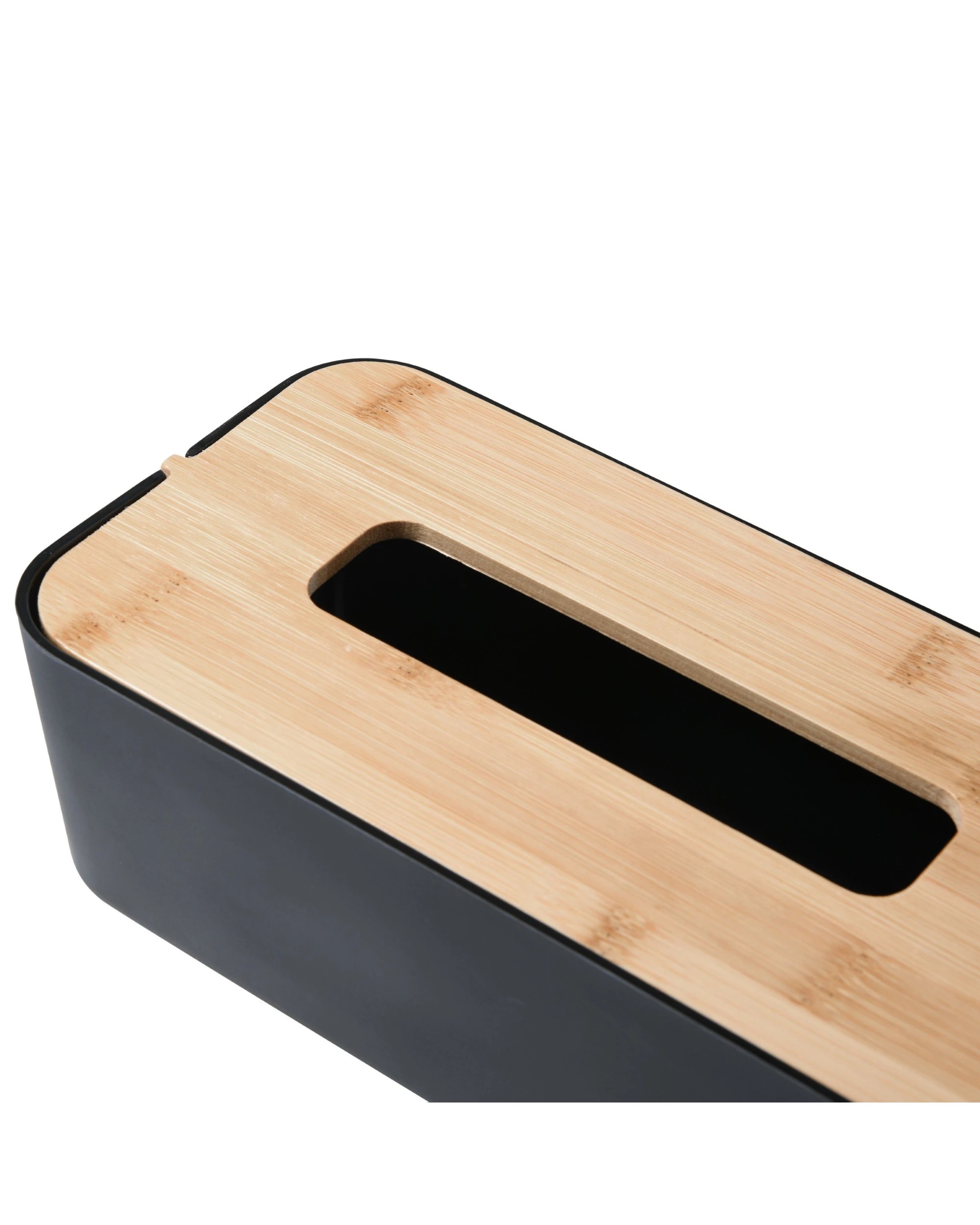 7 Takara Takae Natural Bamboo Tissue Box Large - Black, 7 of 7