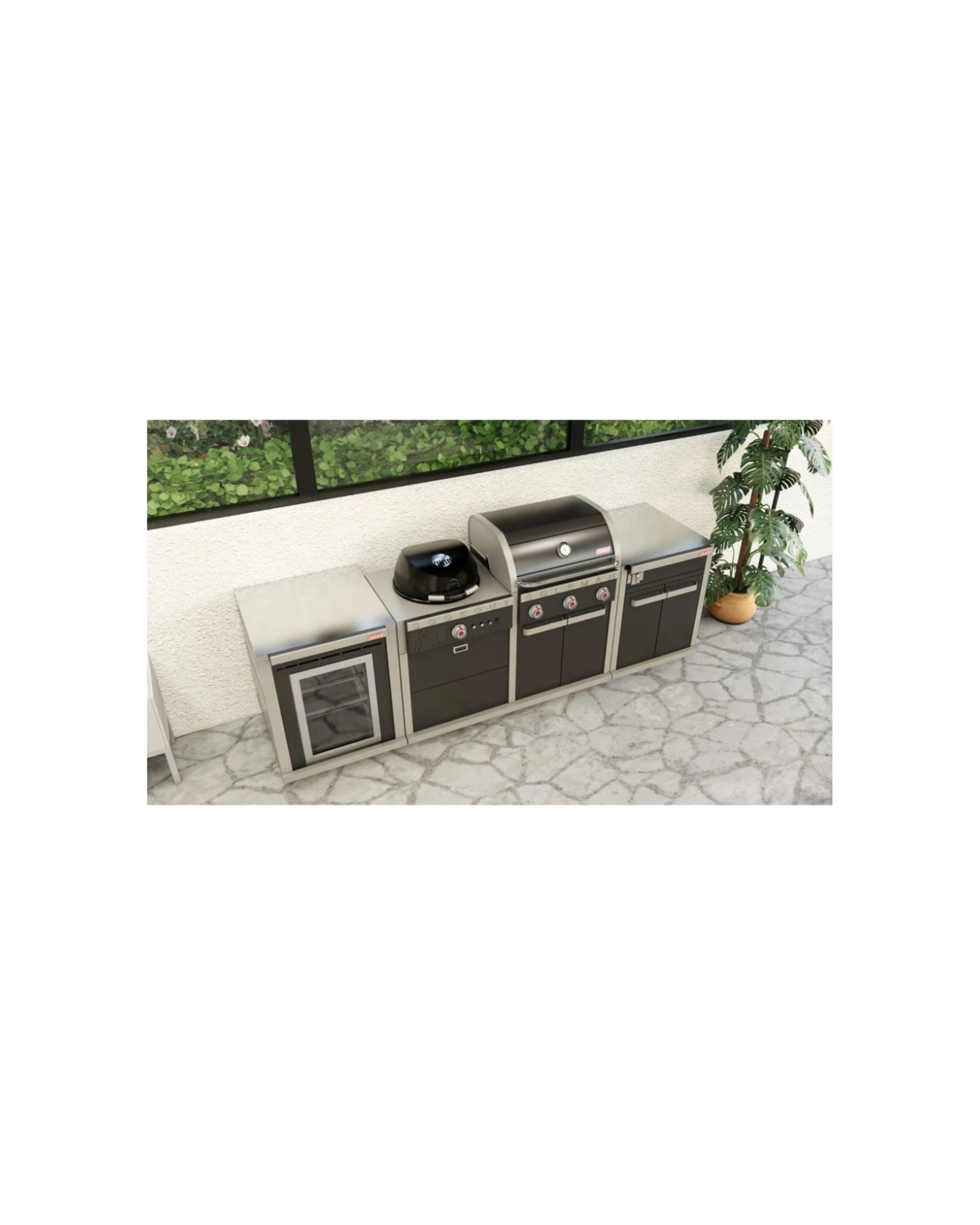 6 Coleman Revolution Dual Fuel Kitchen Withstorage No Drawer/Fridge Module Gloss - Black, 6 of 6