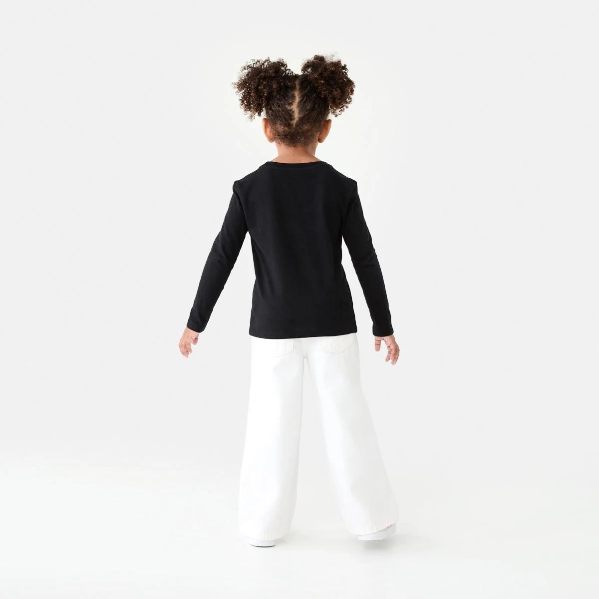 6 Wide Leg Denim Jeans Prtn White, 6 of 8