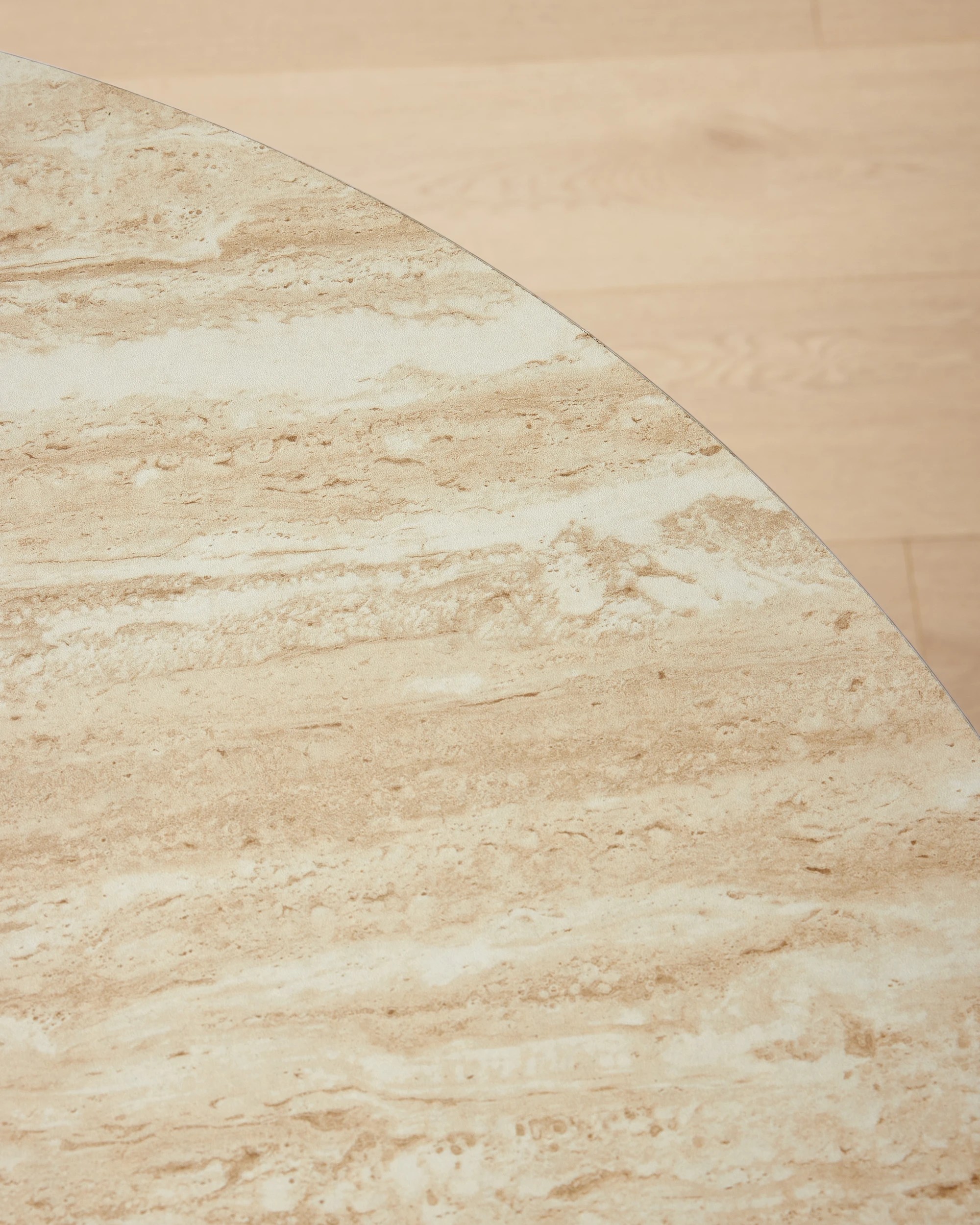 4 Ryan Travertine Look Dining Table, 4 of 6