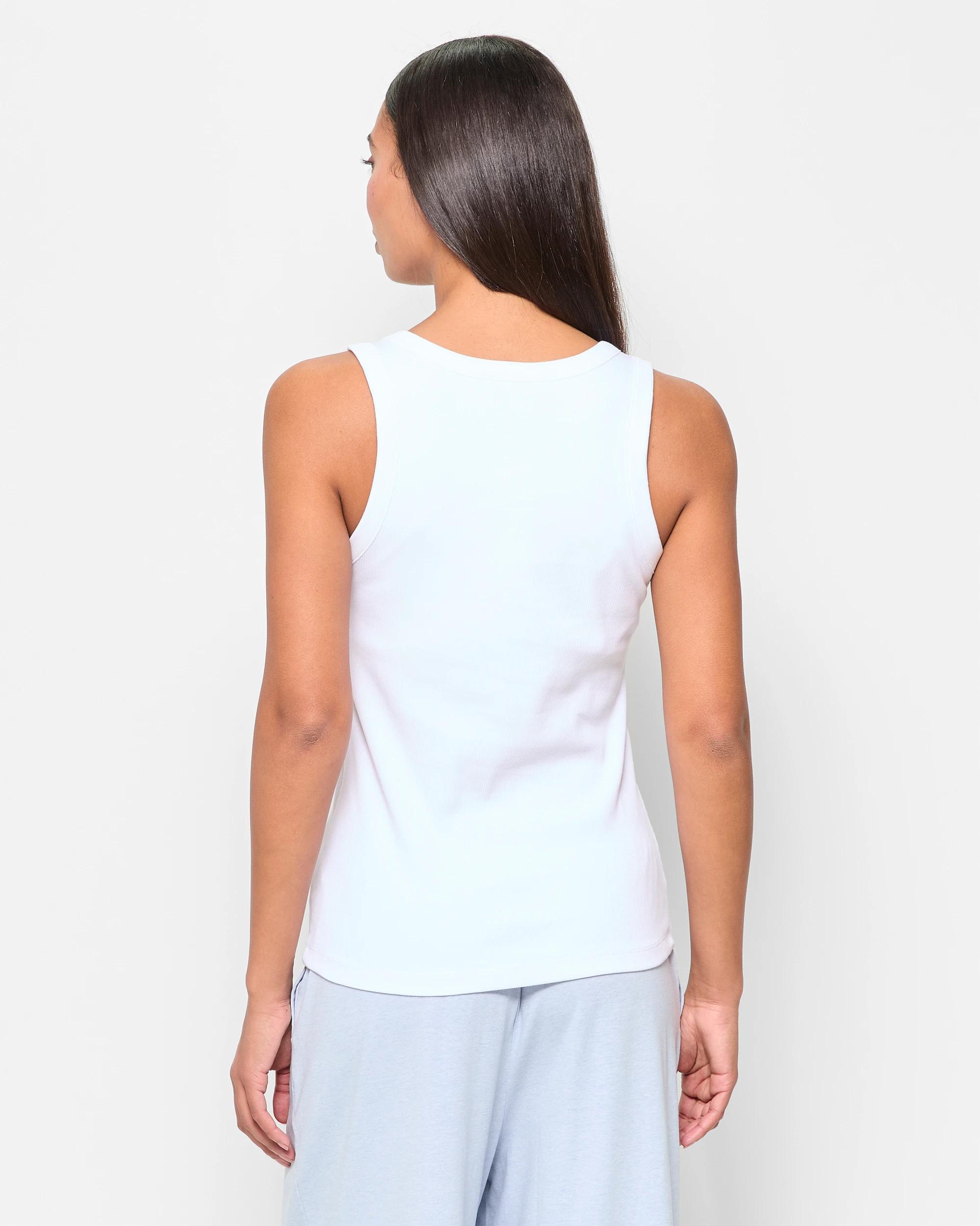 4 Target Australian Cotton Sleep Shelf Bra Tank Top WHITE, 4 of 5