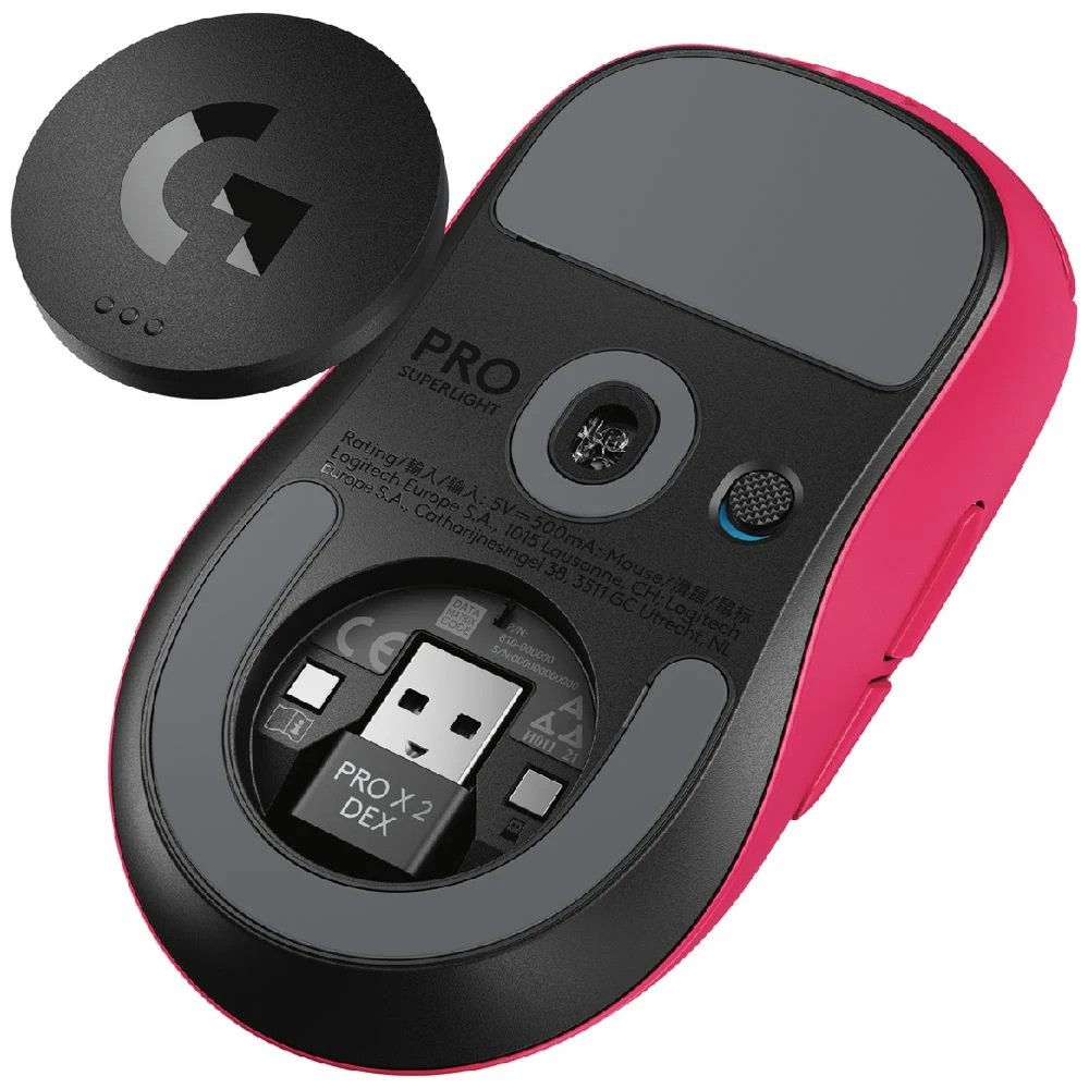 7 Logitech G PRO X Superlight 2 DEX Wireless Mouse Magenta, 7 of 10