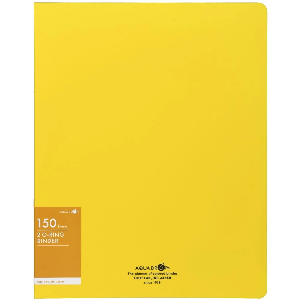 2 Aqua Drops A4 Twist Binder 2-O 18mm Vivid Yellow, 2 of 4