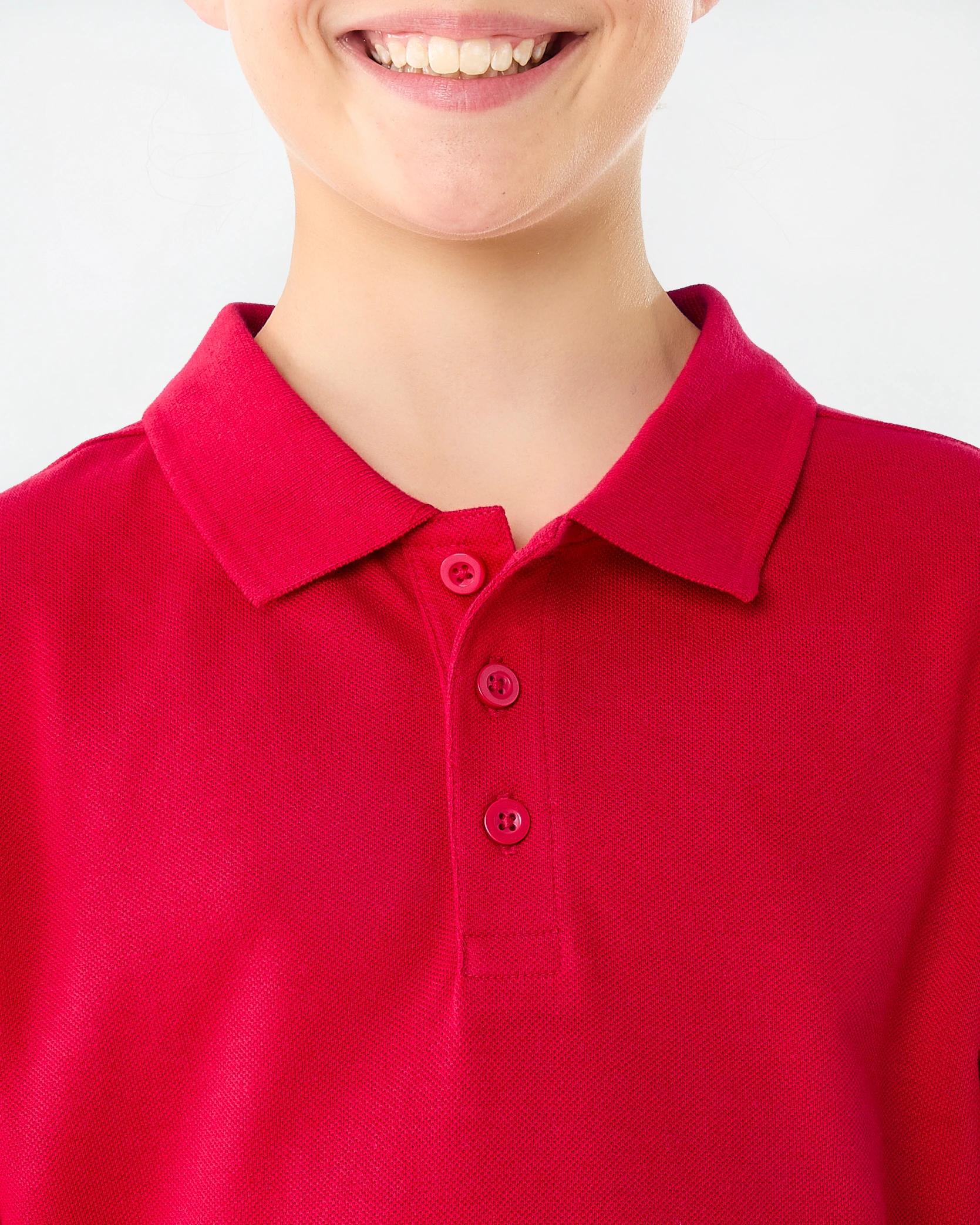 4 School Odour Shield Cotton Polo T-shirt Red, 4 of 7