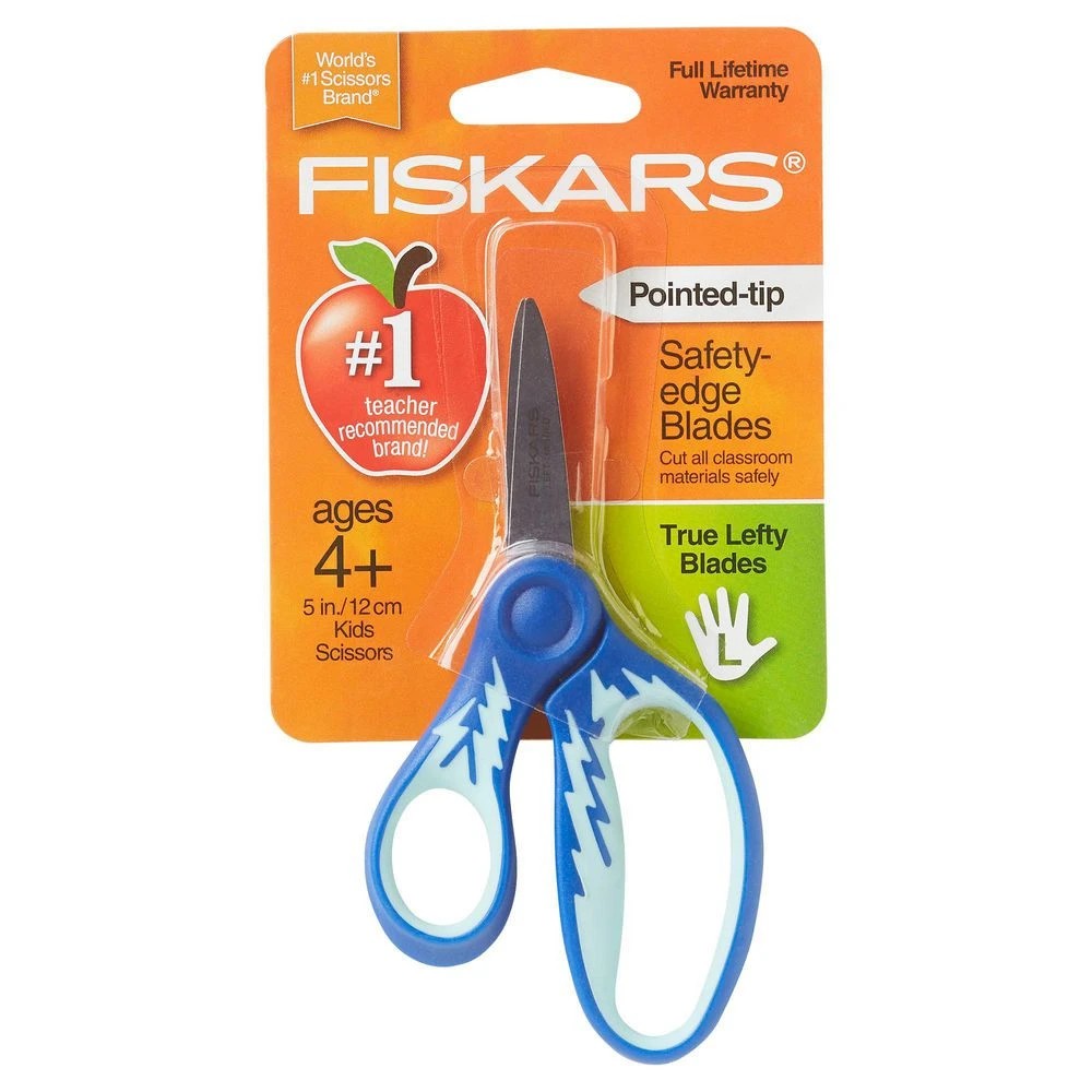 5 Fiskars Softgrip Left Hand Pointed Scissors 5"/12cm Assorted, 5 of 8