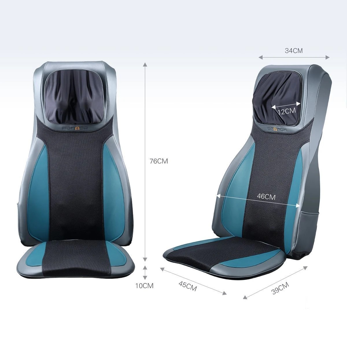 4 Ausway Neck and Back Shiatsu Massage Seat Cushion Chair, 4 of 5
