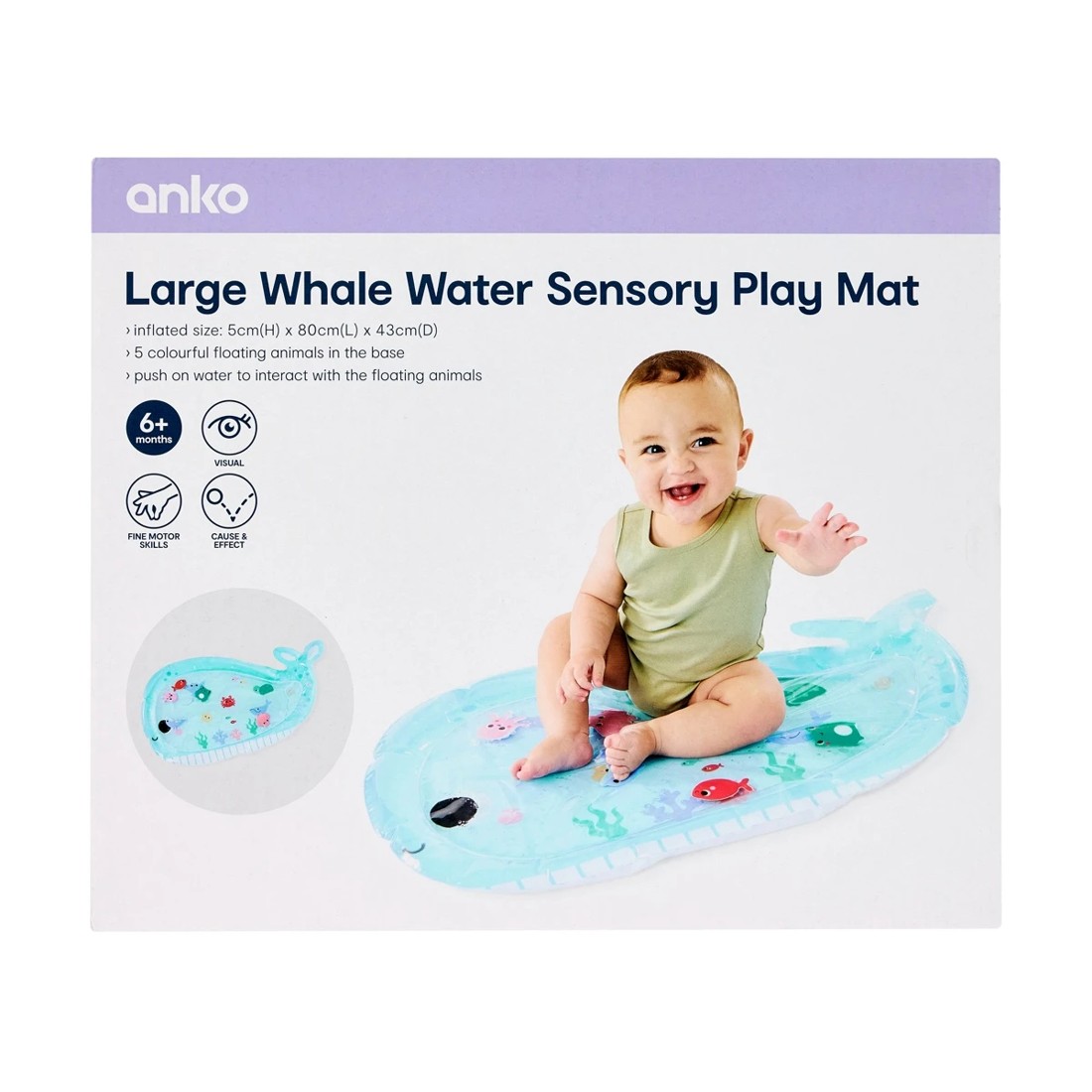 7 Large Whale Water Sensory Play Mat, 7 of 7
