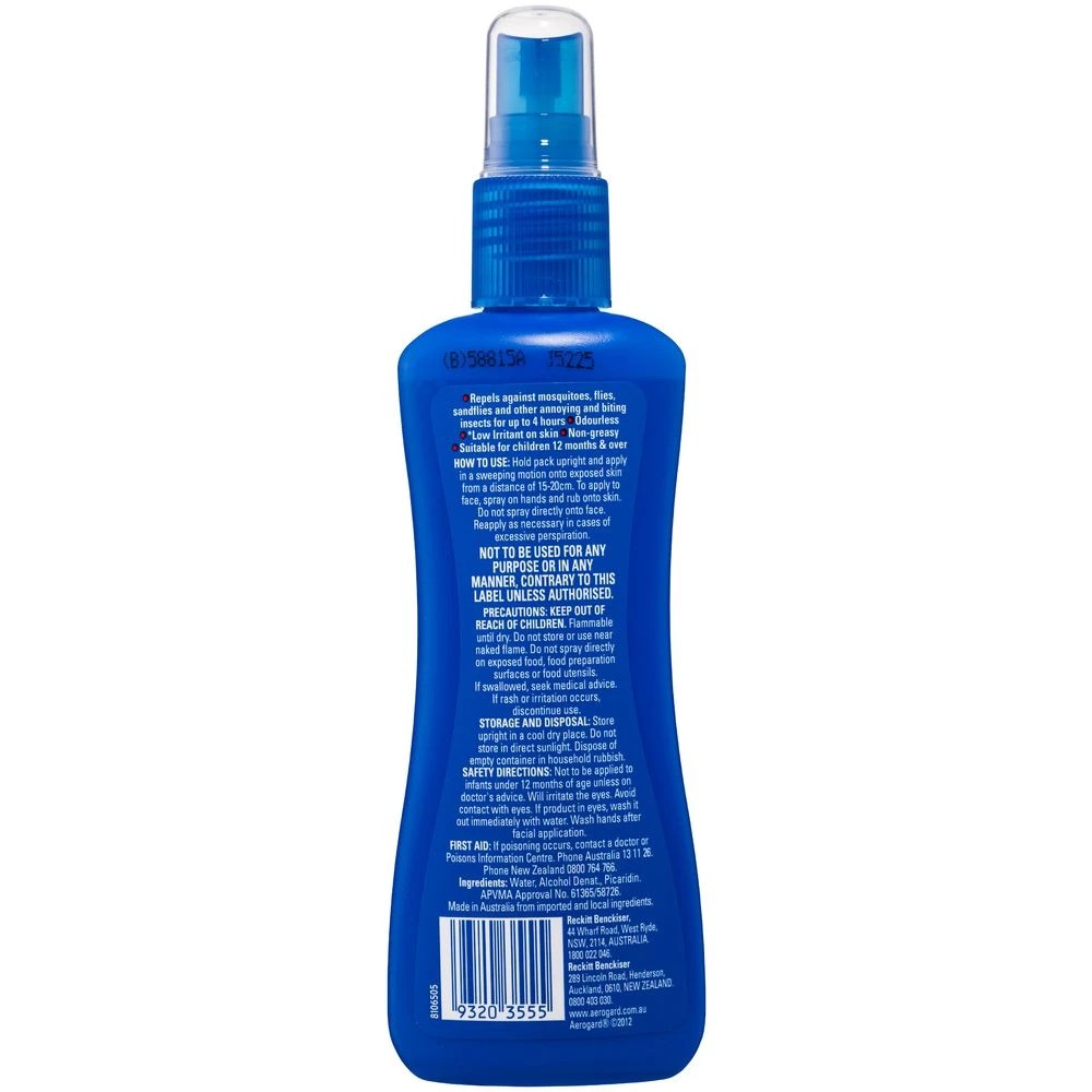 2 Aerogard Odourless Protection Insect Repellent Spray 175mL, 2 of 2