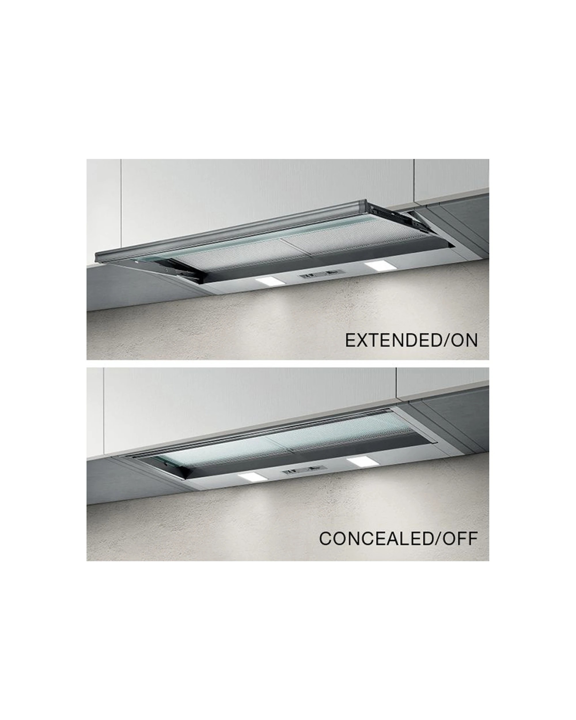 4 Kleenmaid Concealed Slide Out Rangehood 60cm with LED Lamps Kitchen Vent, 4 of 6