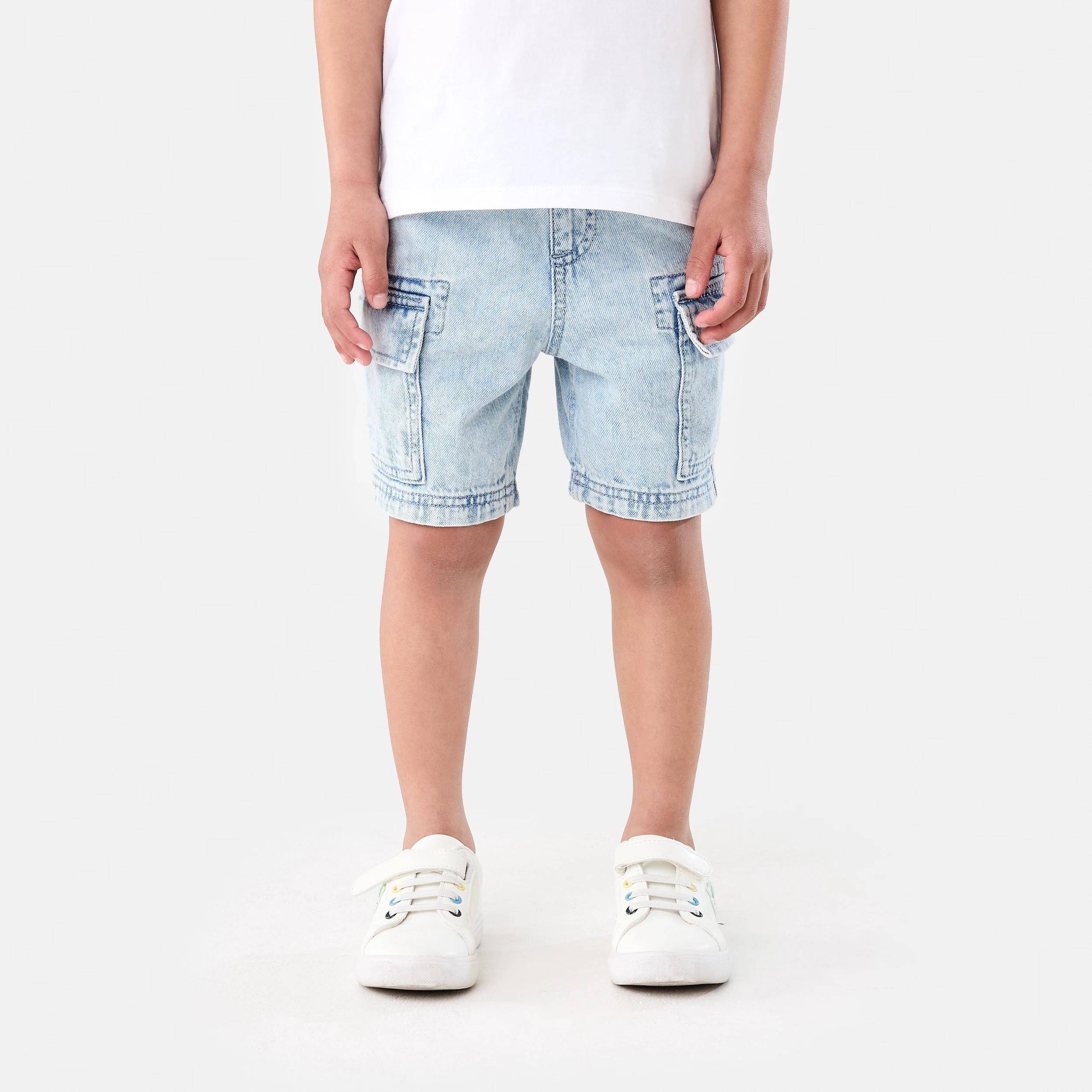 1 Cargo Denim Shorts BLEACH WASH, 1 of 7