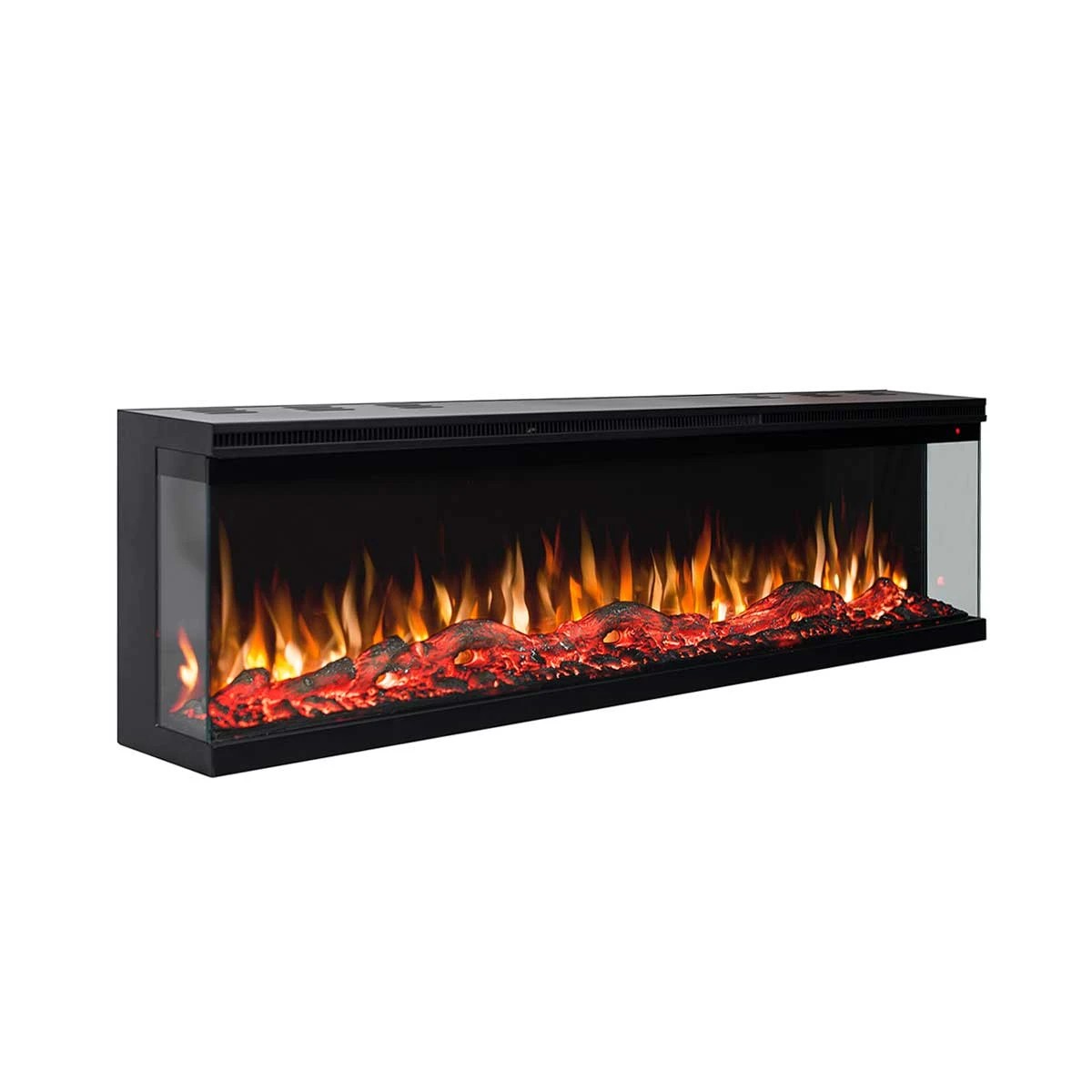 2 Moda Living Fenton 3-Sided 65 inch Electric Fireplace - Black, 2 of 3