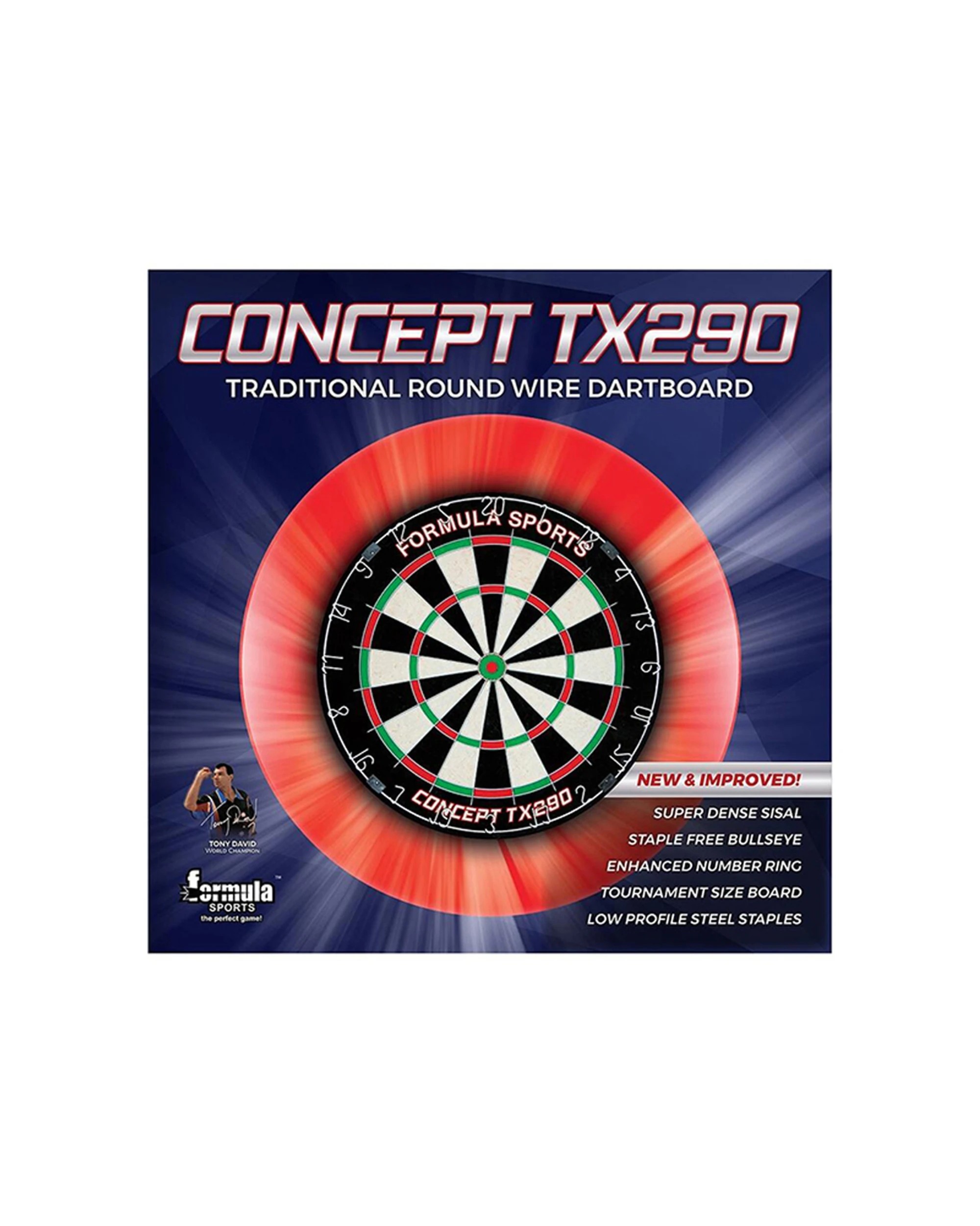 2 Formula Sports Traditional Round Wire Dartboard Tournament Size Sisal - Multi, 2 of 4