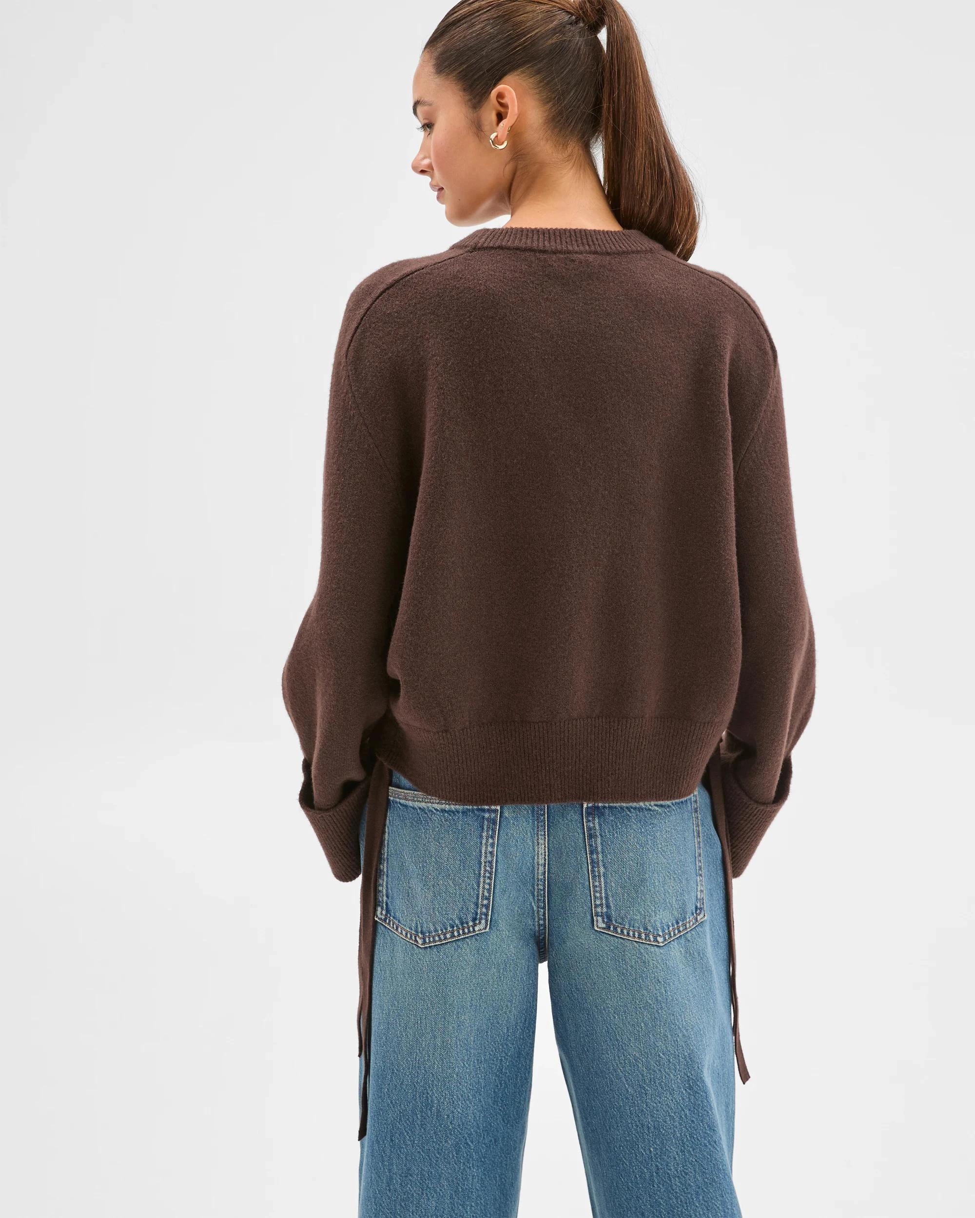 6 Lily Loves Gathered Detail Jumper TRUFFLE, 6 of 6