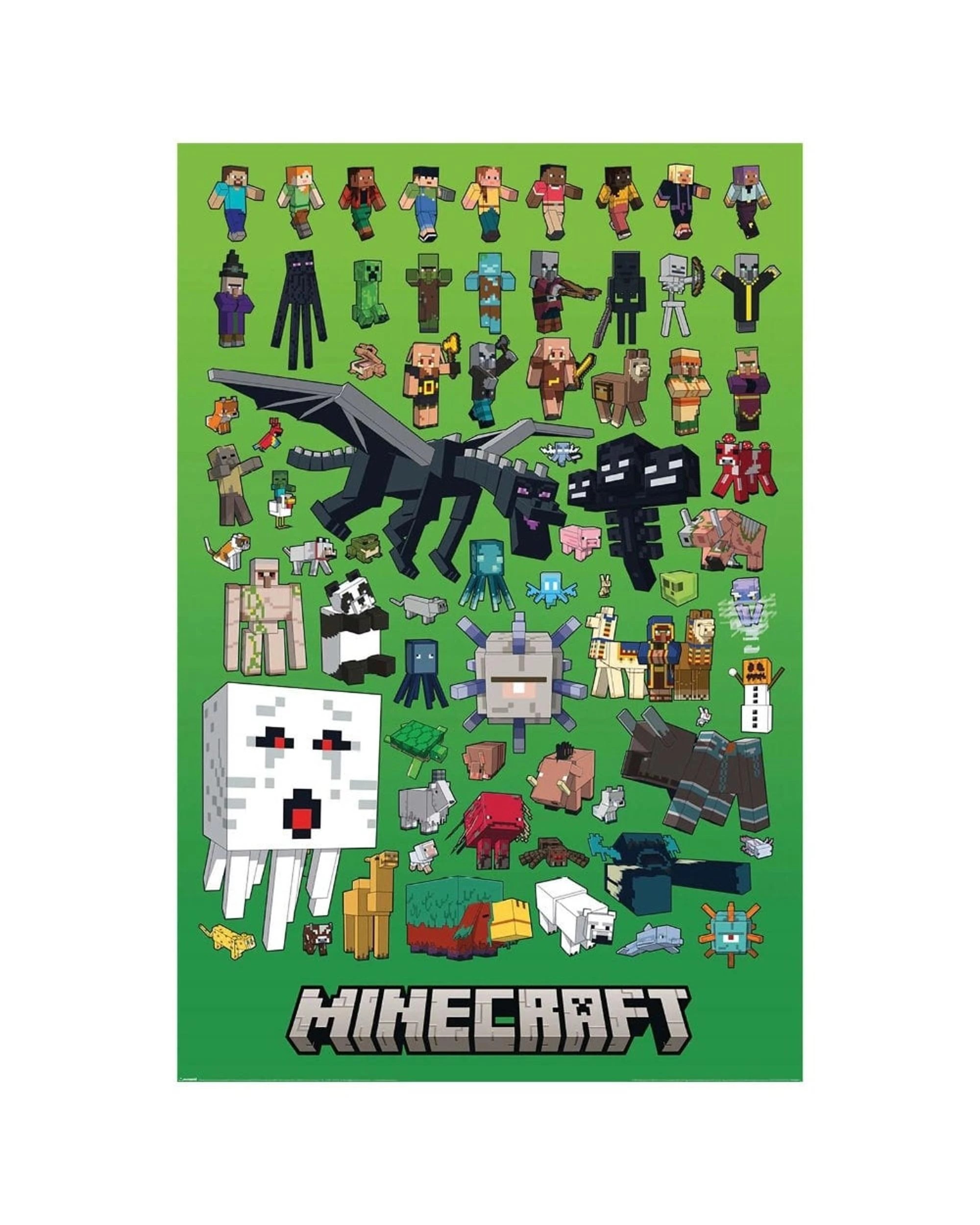 1 Minecraft Characters Montage Poster - 206, 1 of 1