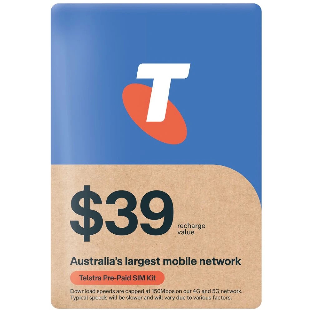 1 Telstra $39 Prepaid SIM Kit, 1 of 1