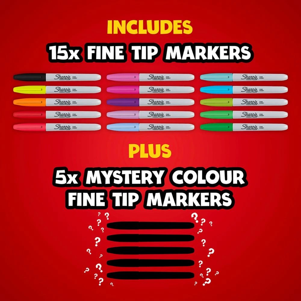 3 Sharpie Permanent Markers Limited Edition 20 Pack, 3 of 6