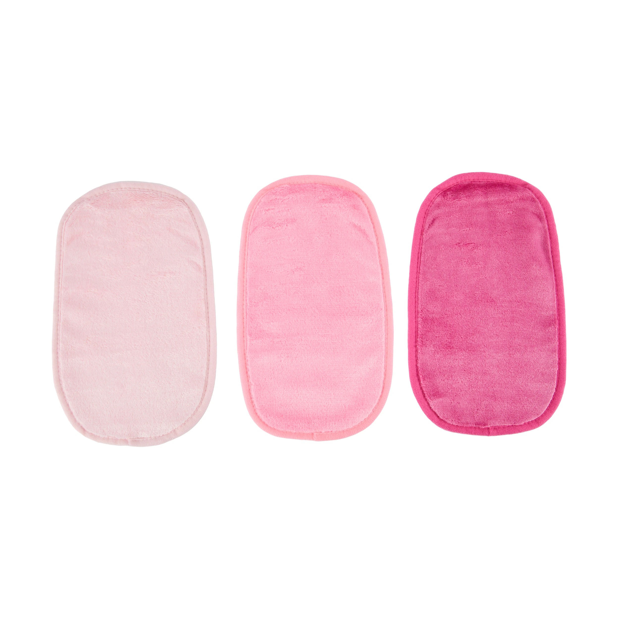 2 OXX Skincare 3 Pack Facial Cleansing Cloths - Bright Pink, Rose Red and Light Pink, 2 of 6