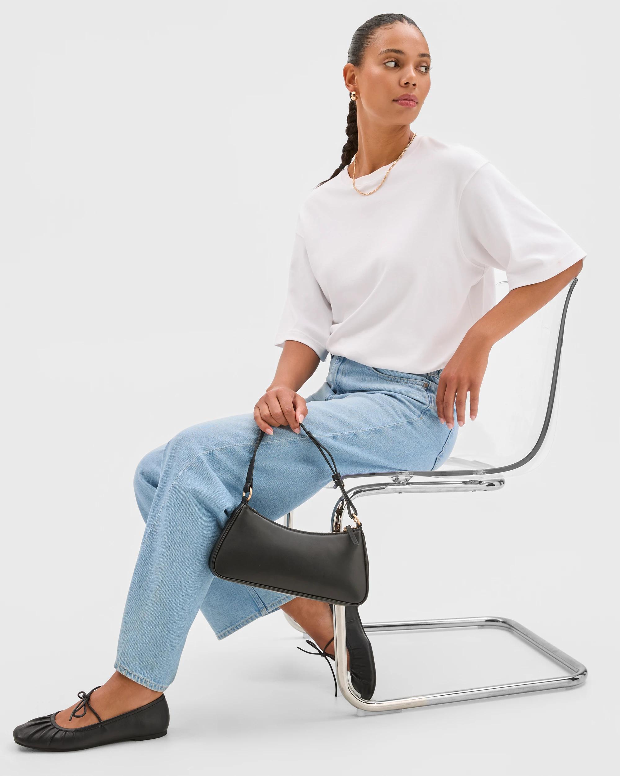 3 Target Denim Denim Imogen Mid Rise Wide Leg Jeans MID BLUE, 3 of 6