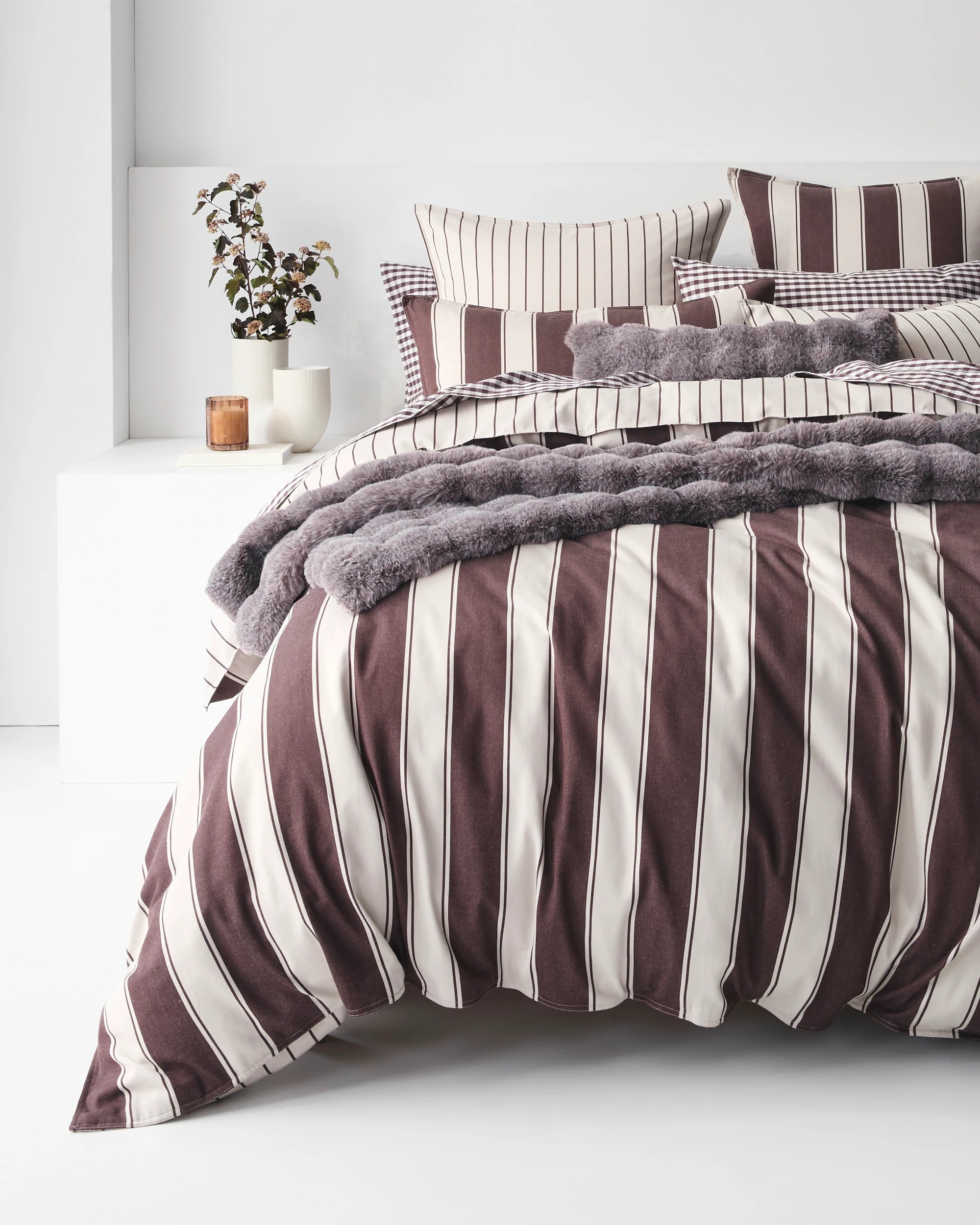 2 Target Rayne Stripe Quilt Cover Set - Queen Bed - Brown, 2 of 10