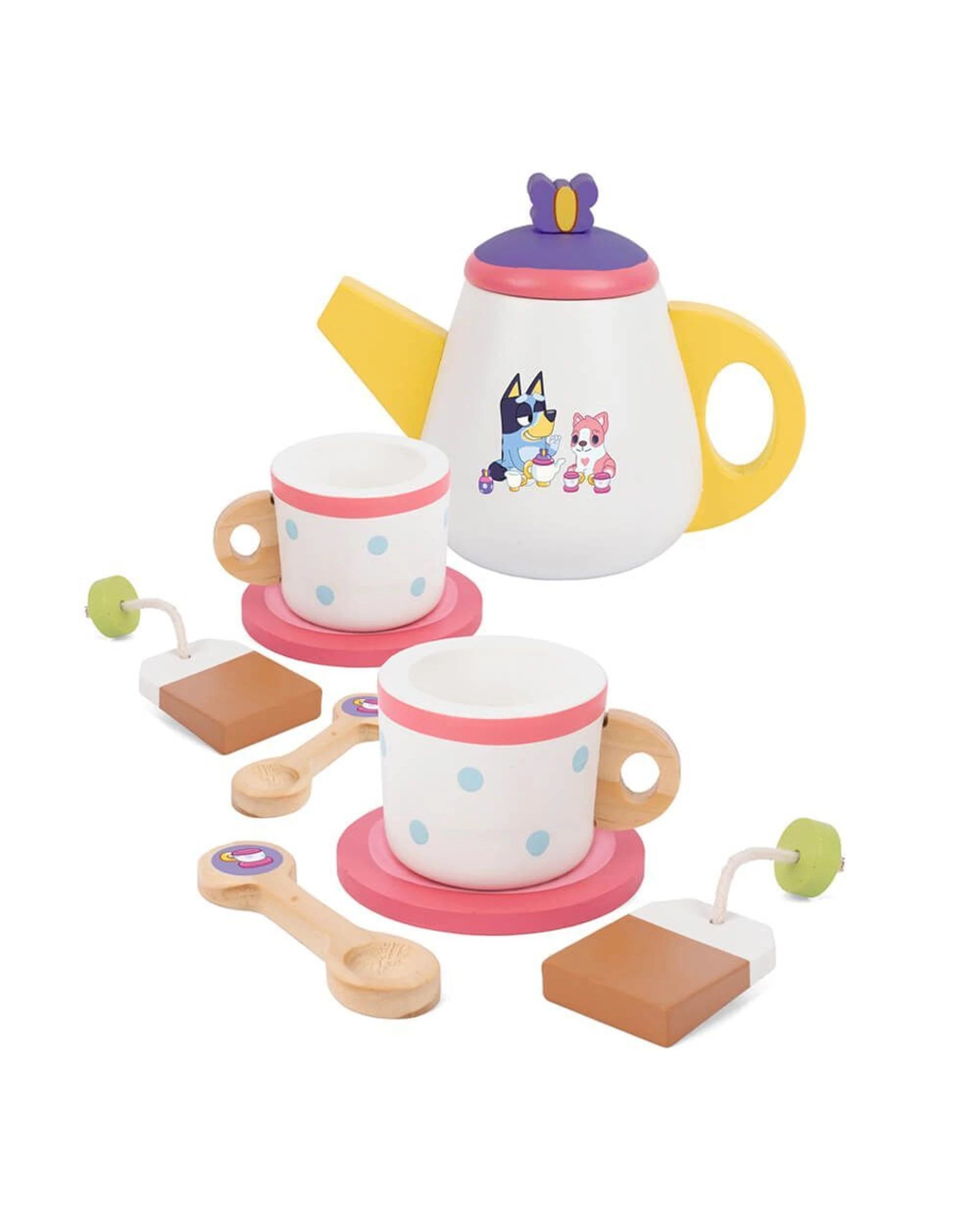2 Blue Wooden Tea Party Set, 2 of 4