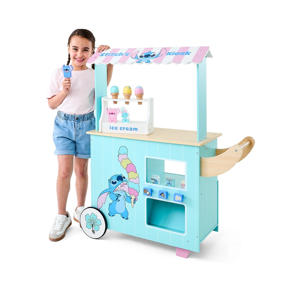 1 Disney Lilo & Stitch Ice Cream Vending Cart, 1 of 9