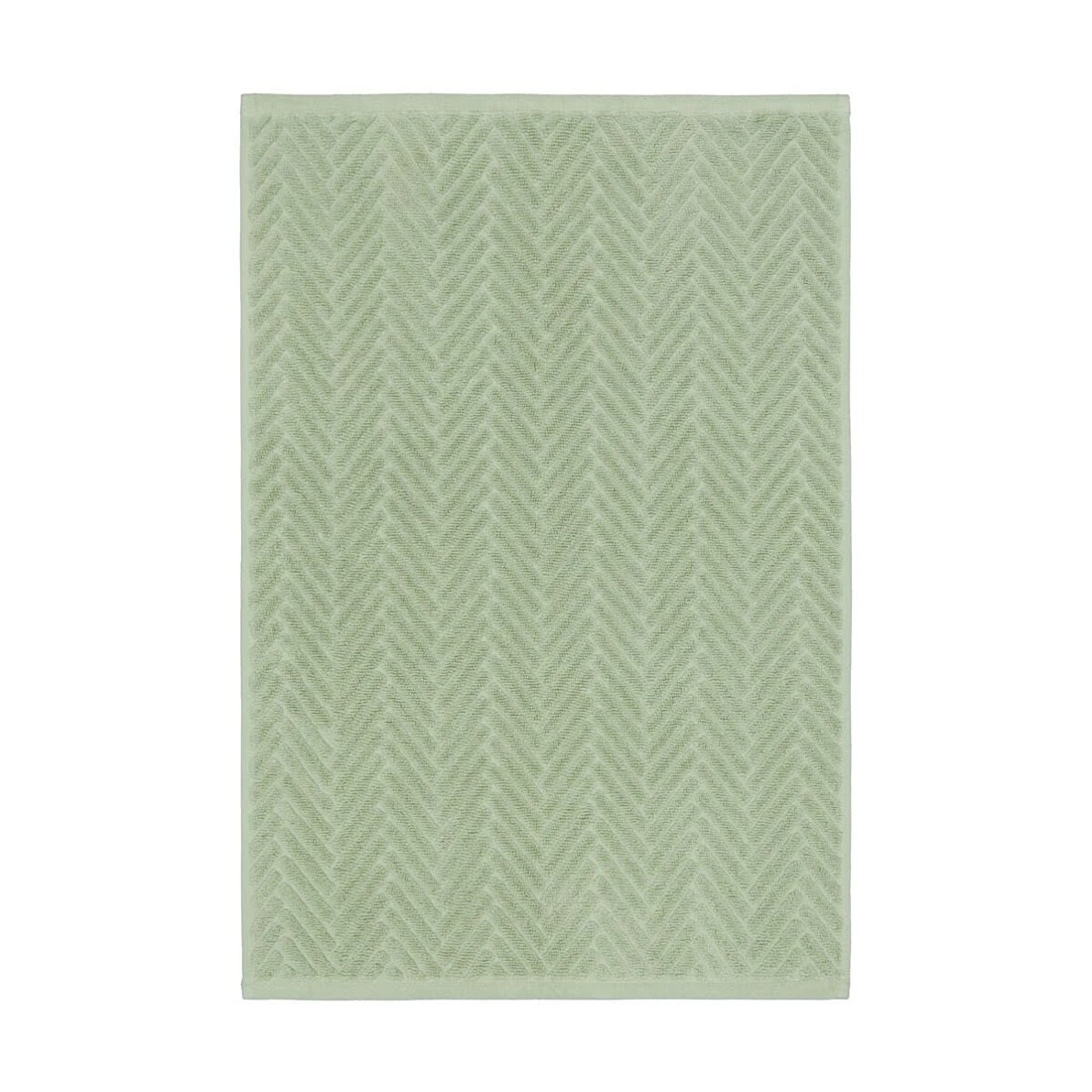 3 Chevron Cotton Hand Towel - Sage, 3 of 6