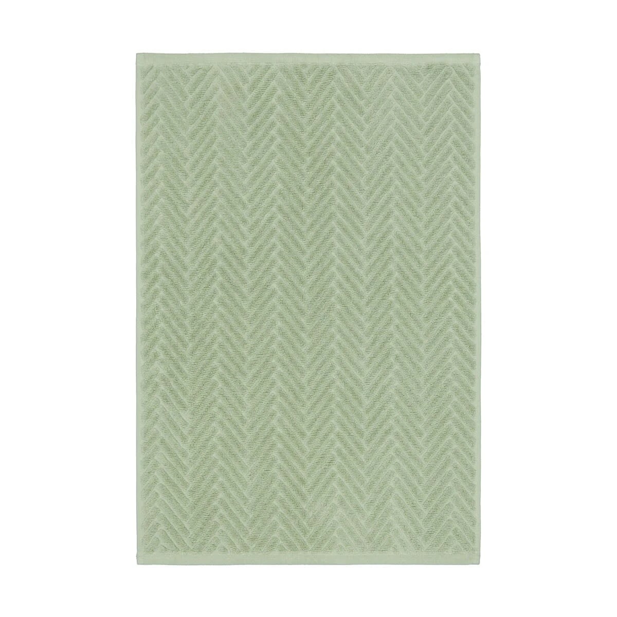 3 Chevron Cotton Hand Towel - Sage, 3 of 6