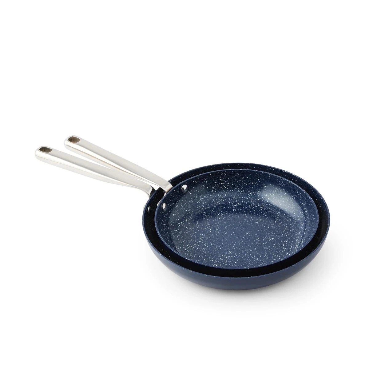 1 2 Pack Ceramic Coated Fry Pans - Blue, 1 of 7